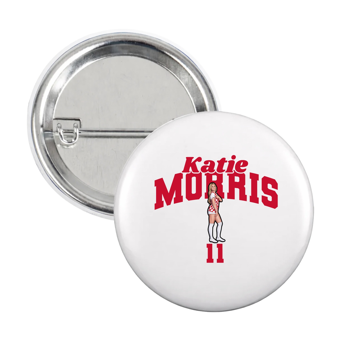 Game Day Button — Signature Arch in White
