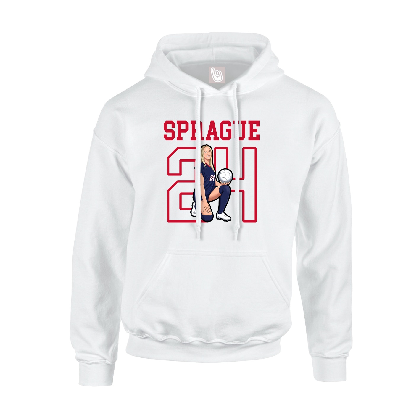 Hoodie — Shirsey in White