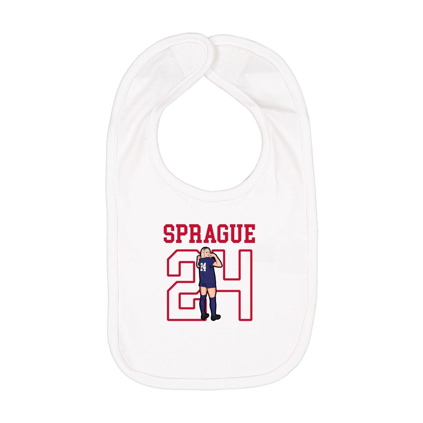 Infant Bib — Shirsey in White