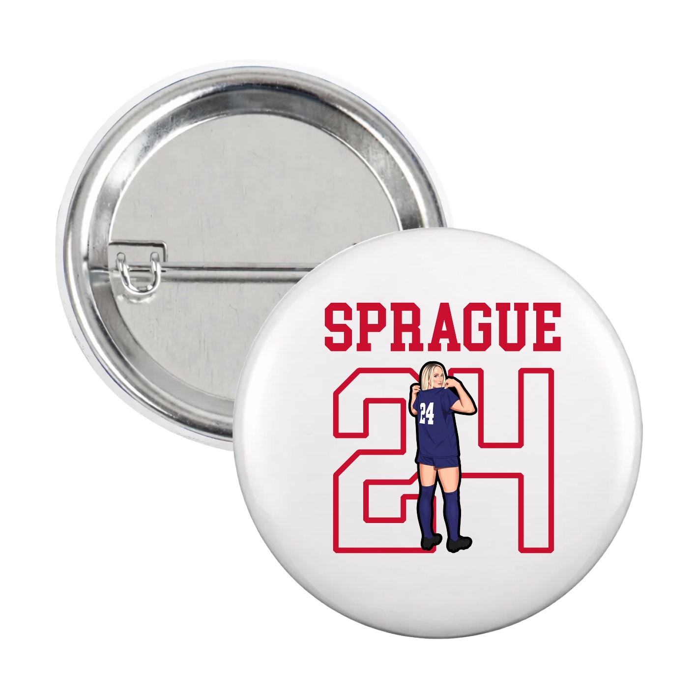 Game Day Button — Shirsey in White