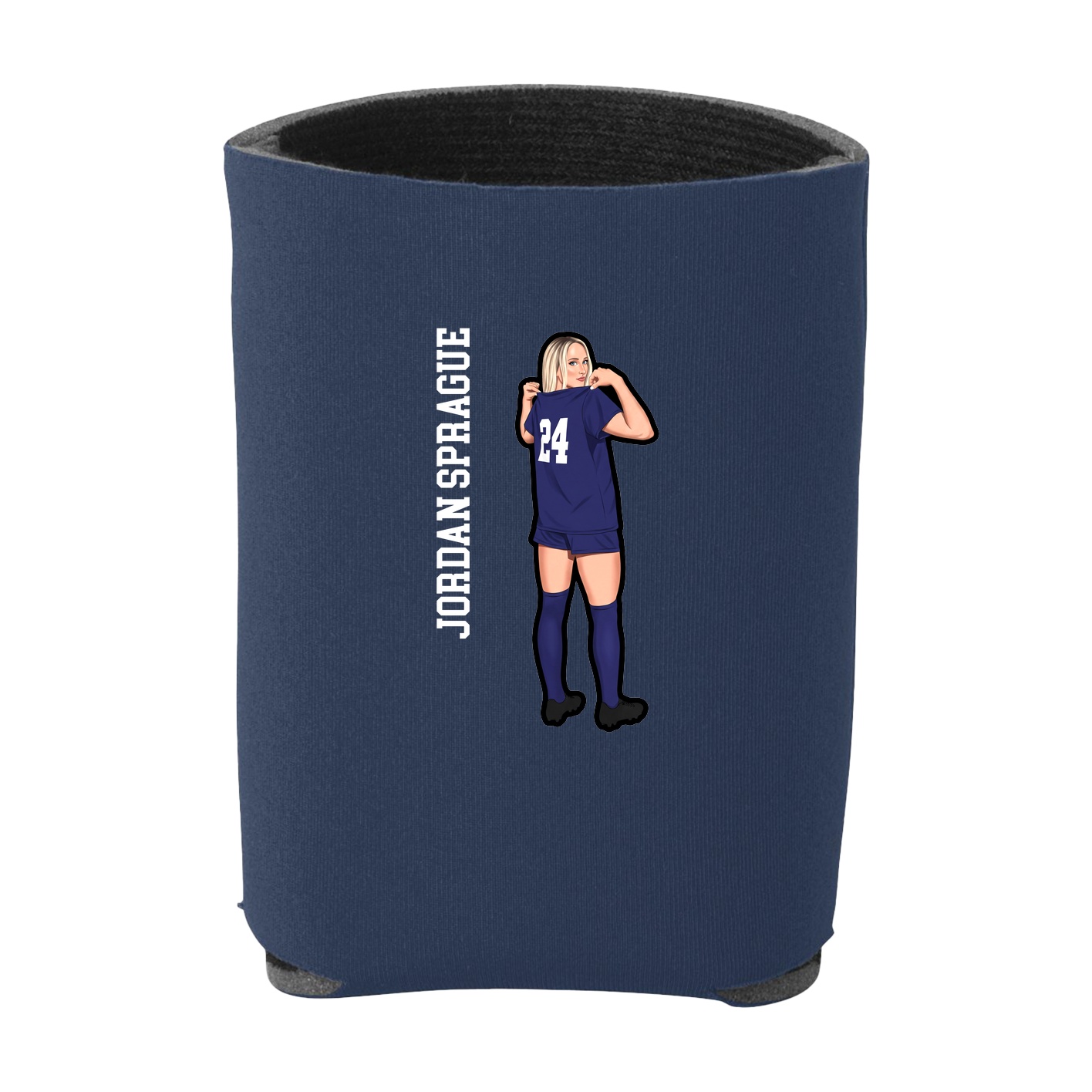 Can Holder — Name Vertical in Navy