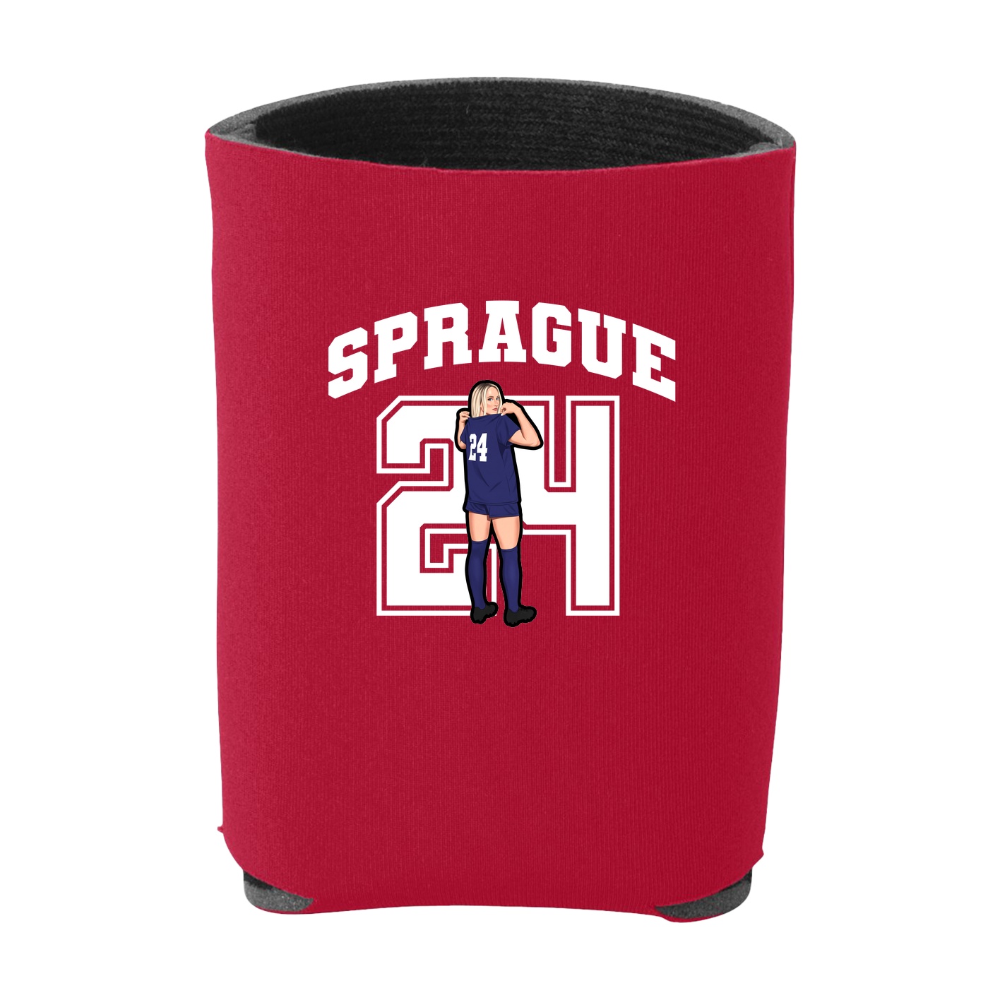 Can Holder — Number in Red