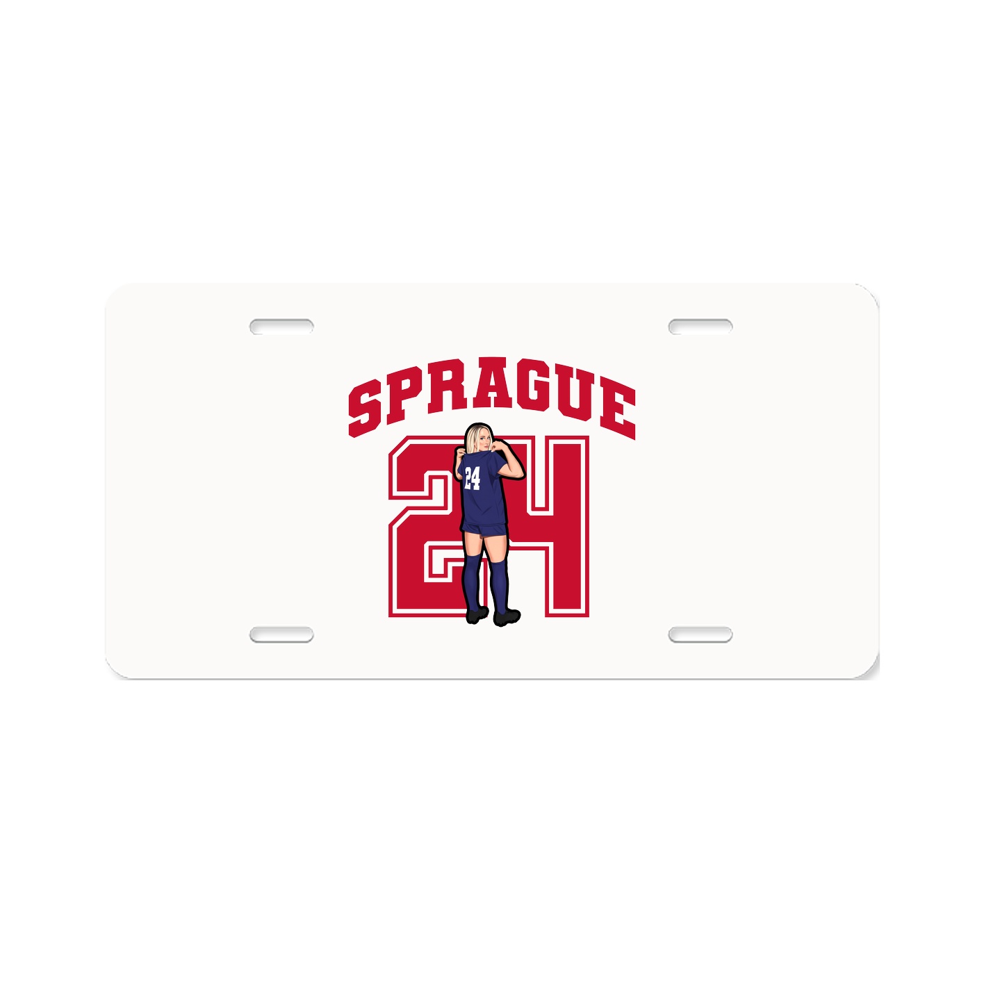 License Plate — Number in Classic