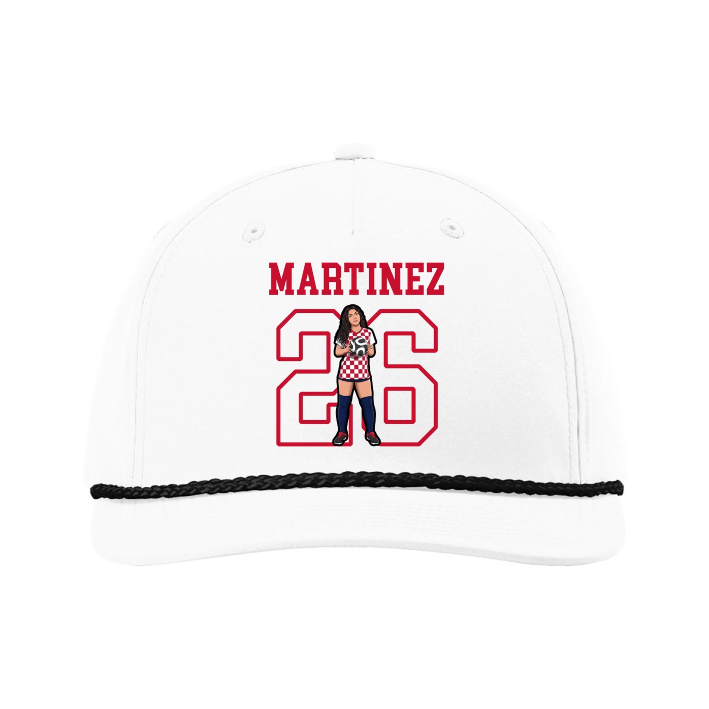 Five-Panel Classic Rope Cap — Shirsey in White