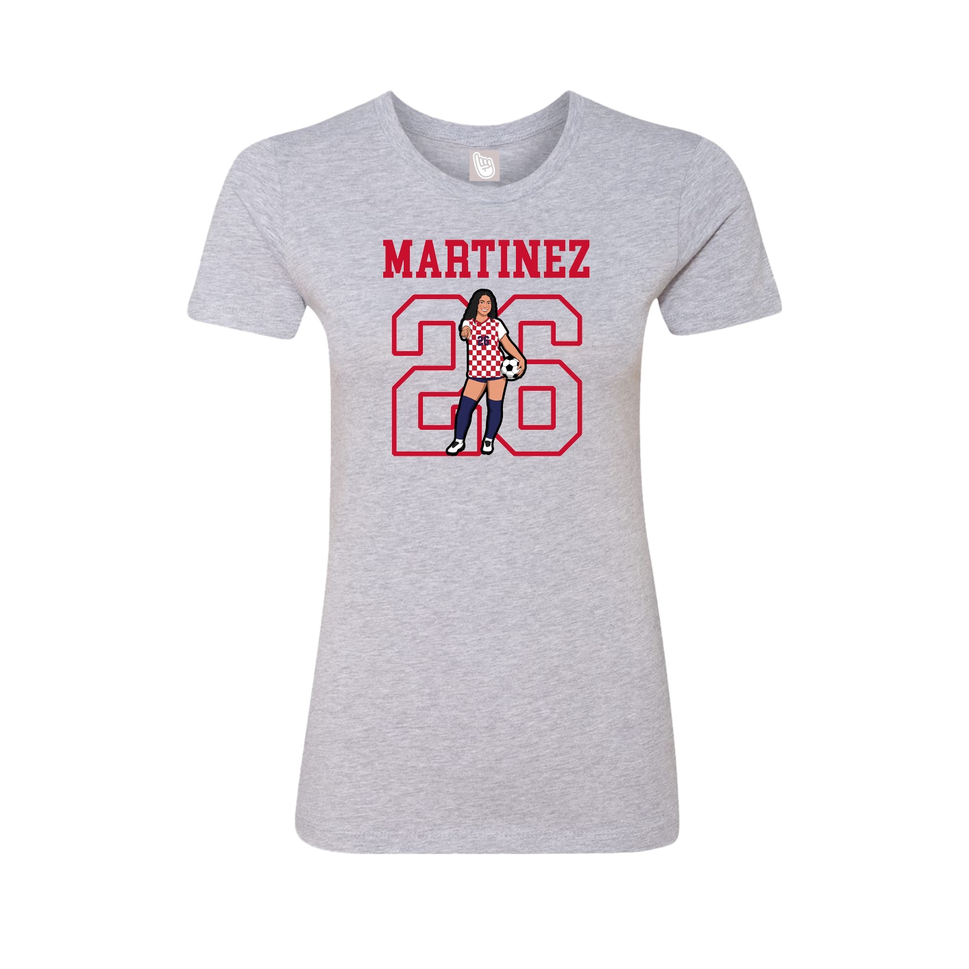 Fitted Women's Tee — Shirsey in Grey