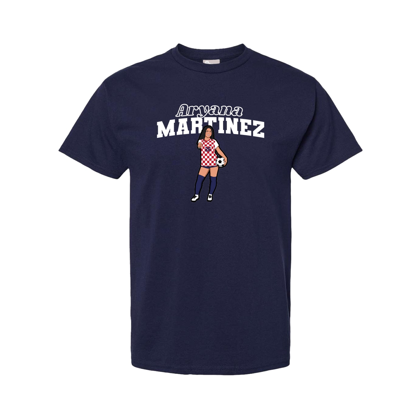 Tee — Name Arch in Navy
