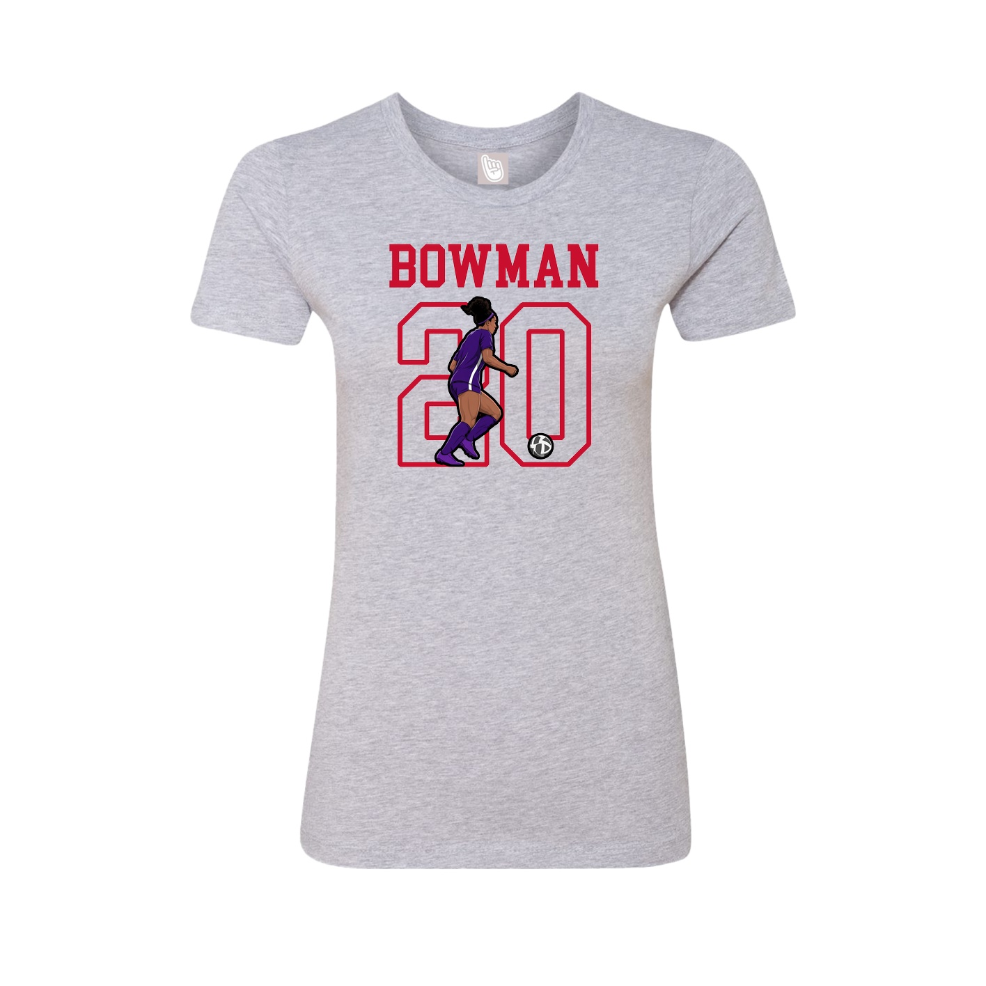 Fitted Women's Tee — Shirsey in Grey