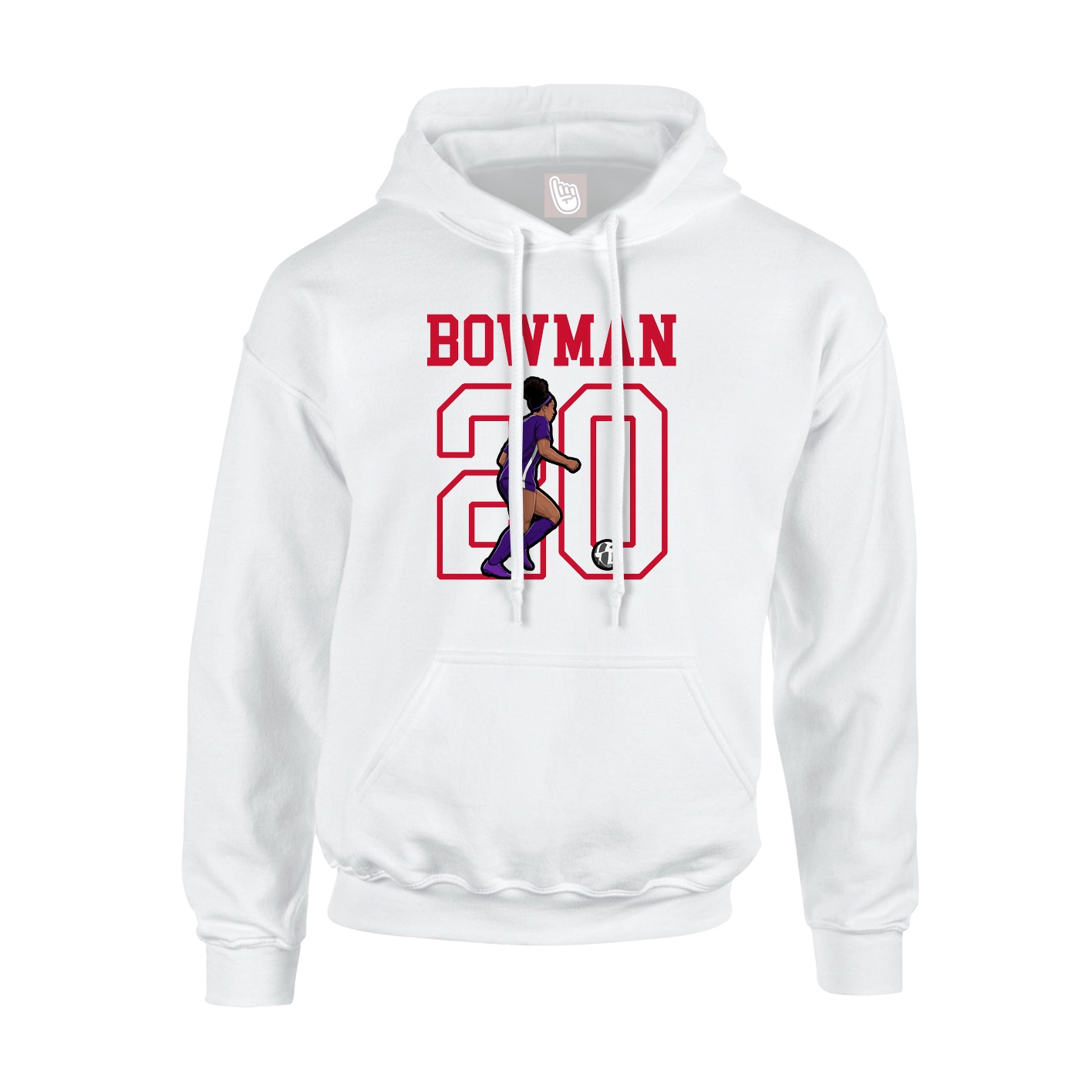 Hoodie — Shirsey in White