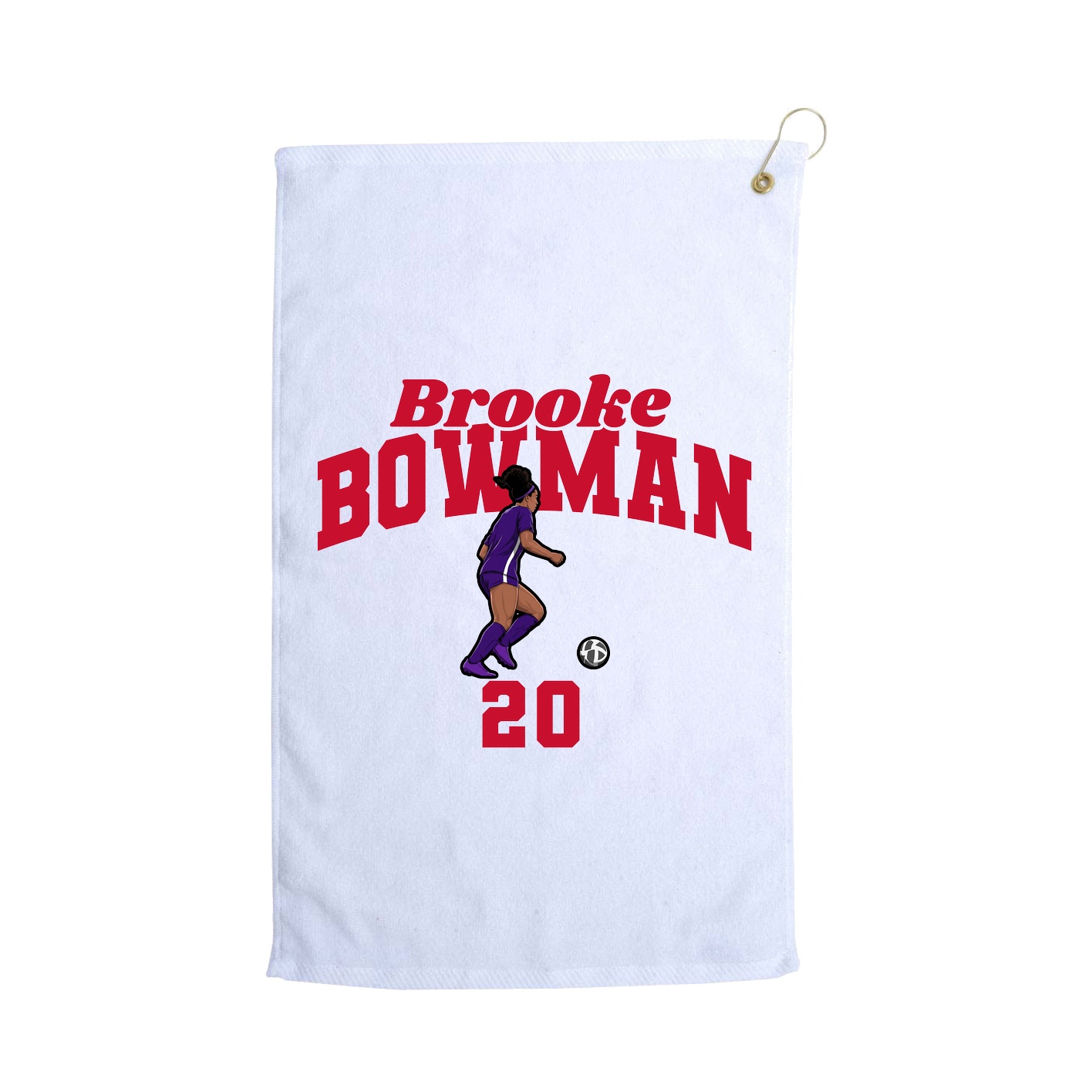 Golf Towel — Signature Arch in White