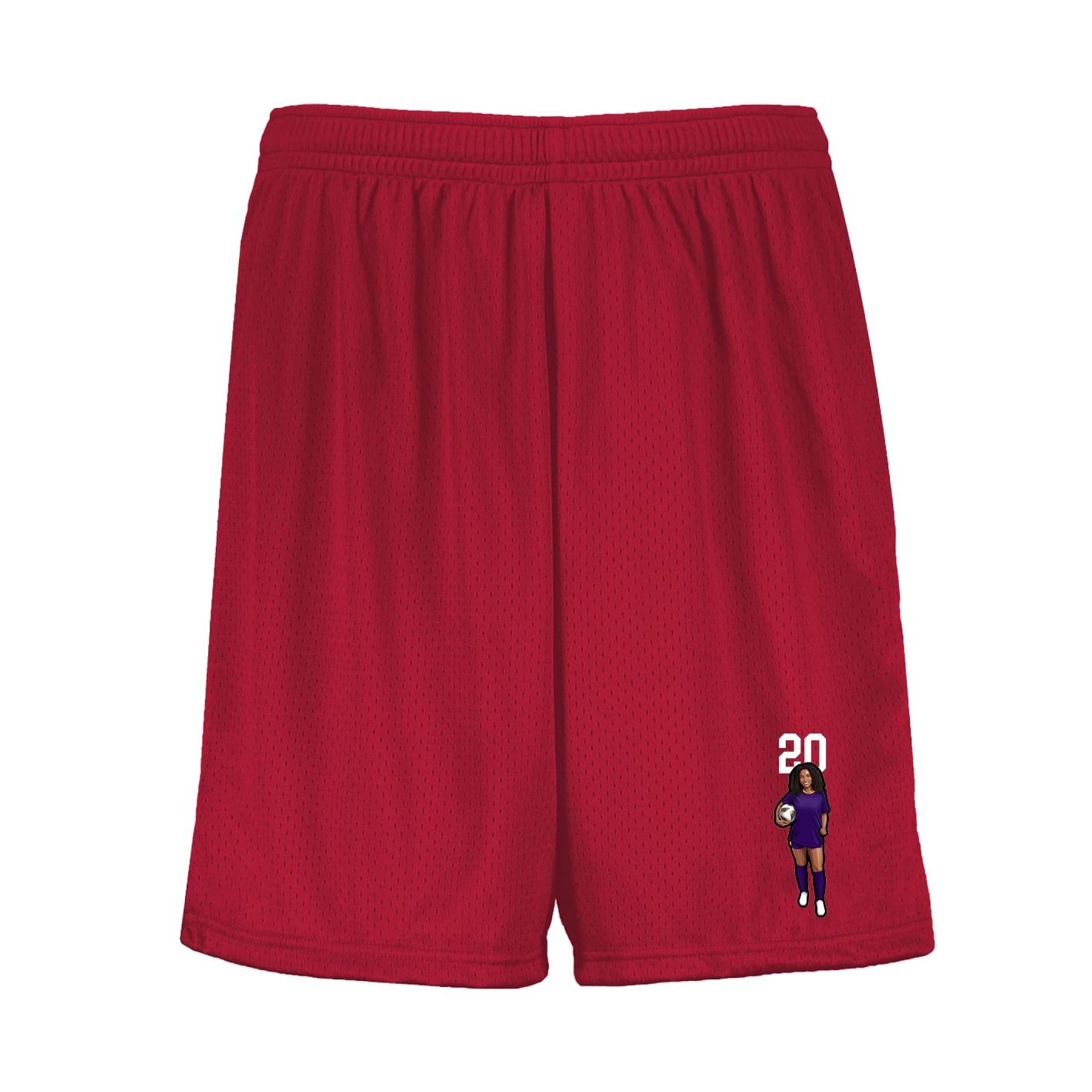 Shorts — Number Top in Red