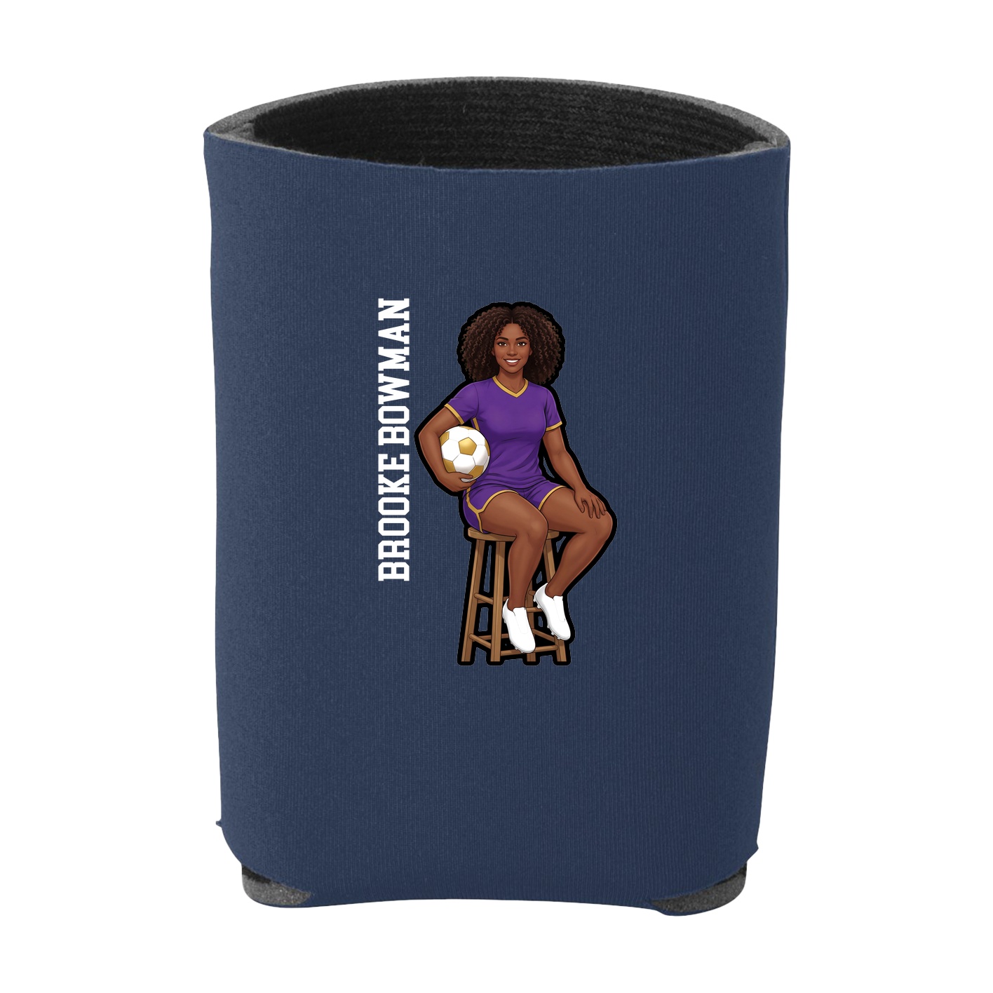 Can Holder — Name Vertical in Navy