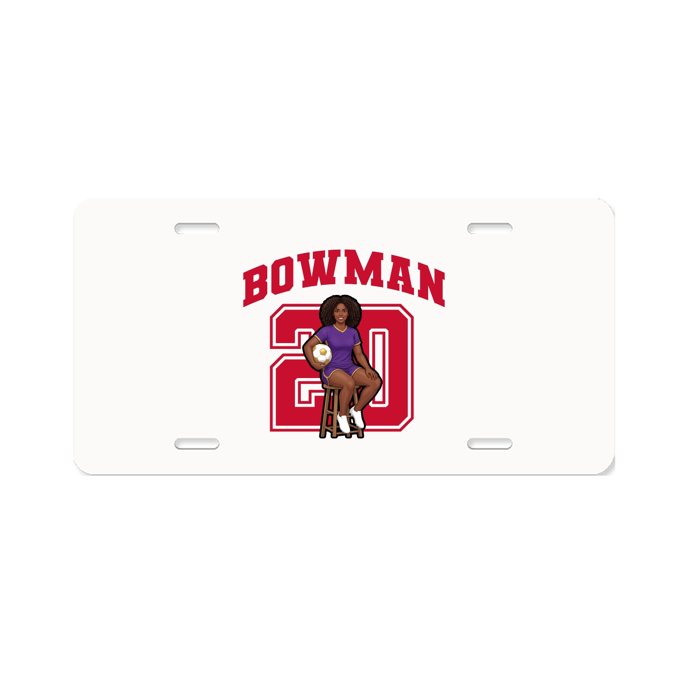 License Plate — Number in Classic