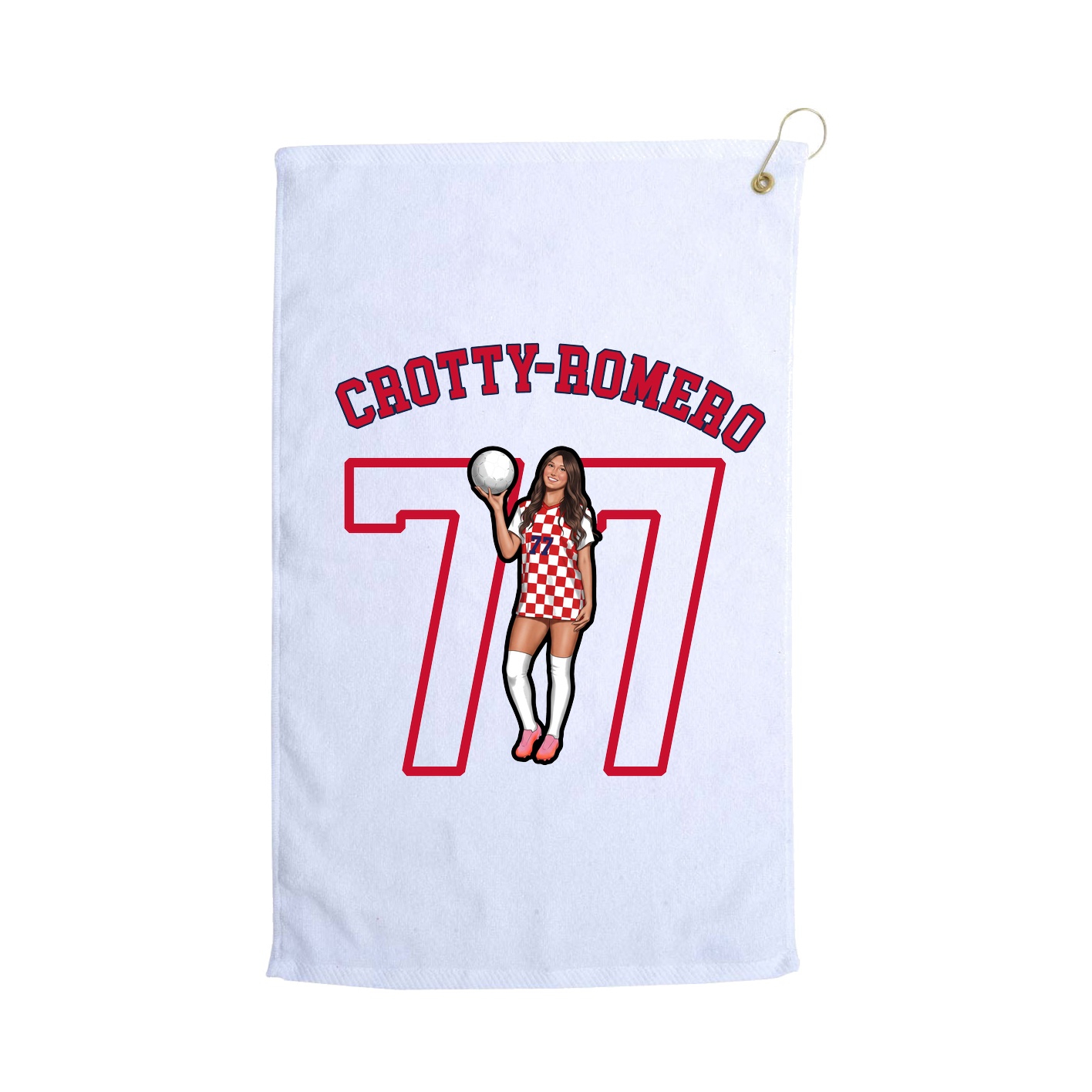 Golf Towel — Shirsey Arch in White
