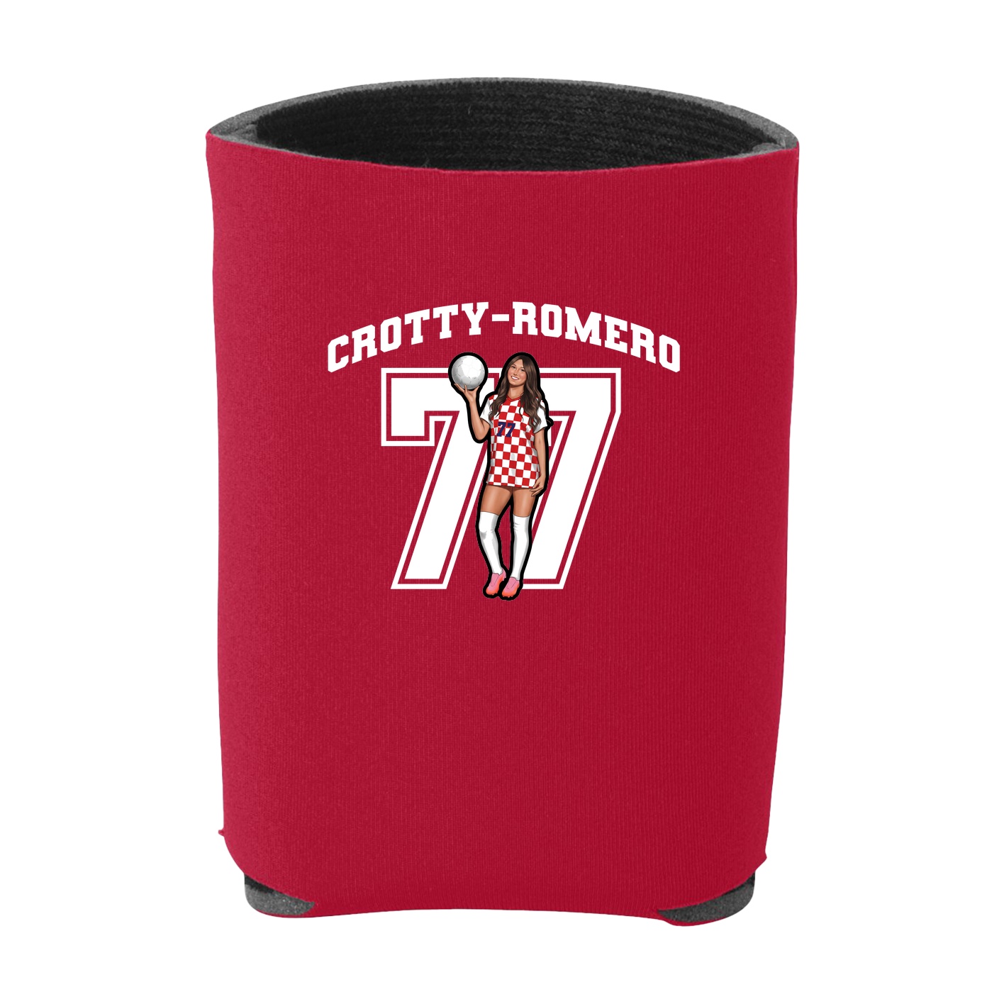 Can Holder — Number in Red