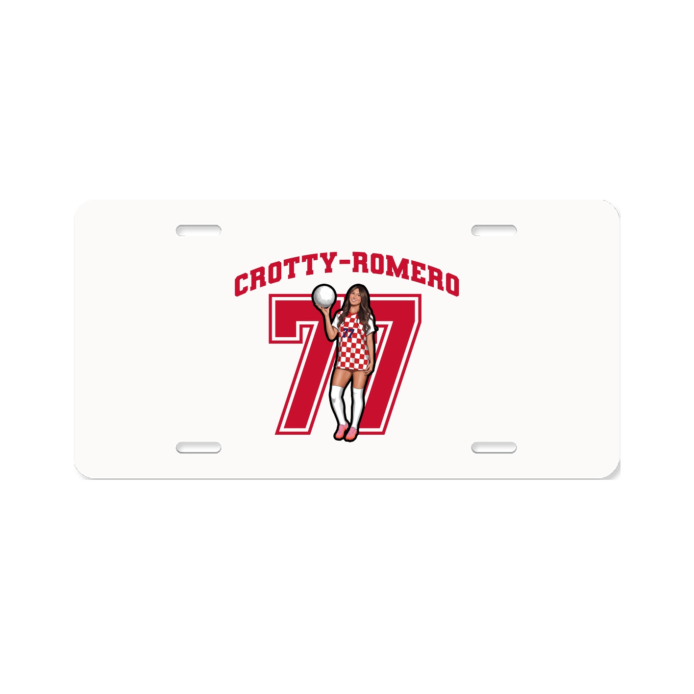 License Plate — Number in Classic