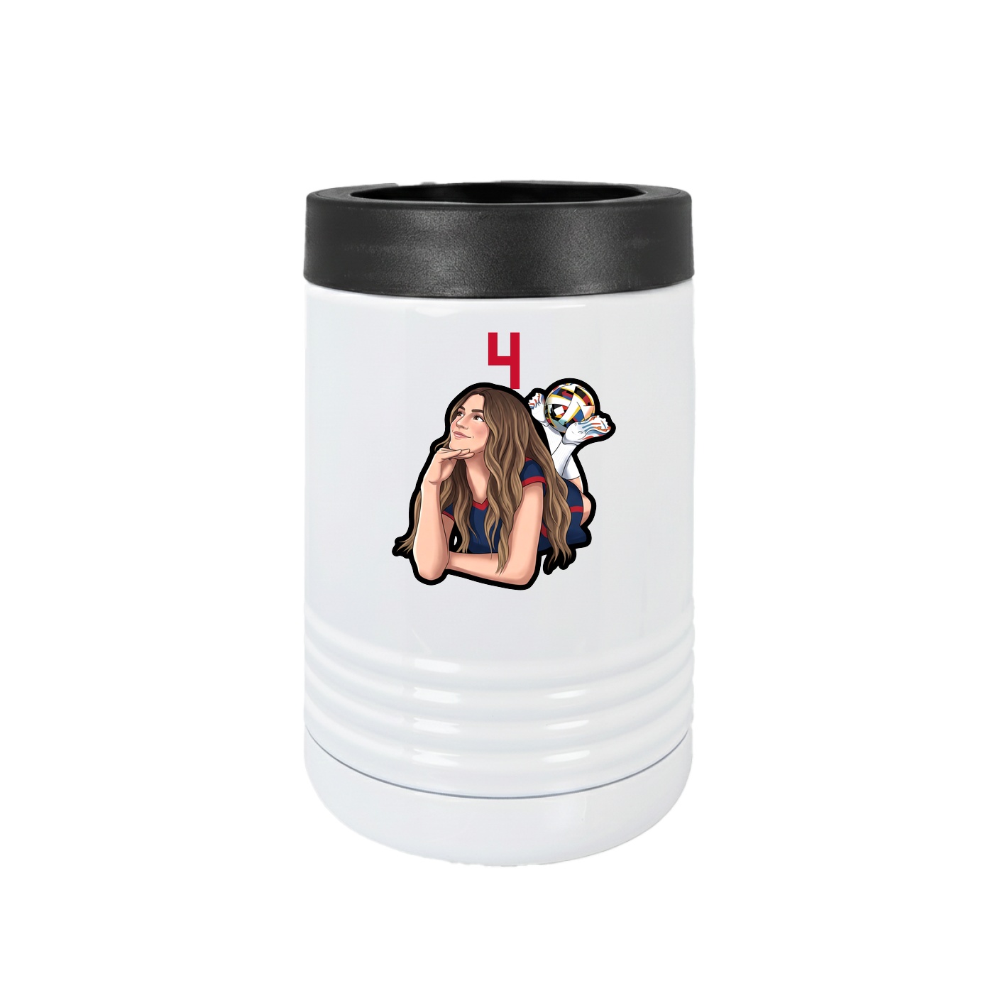 Beverage Holder — Number Top in White