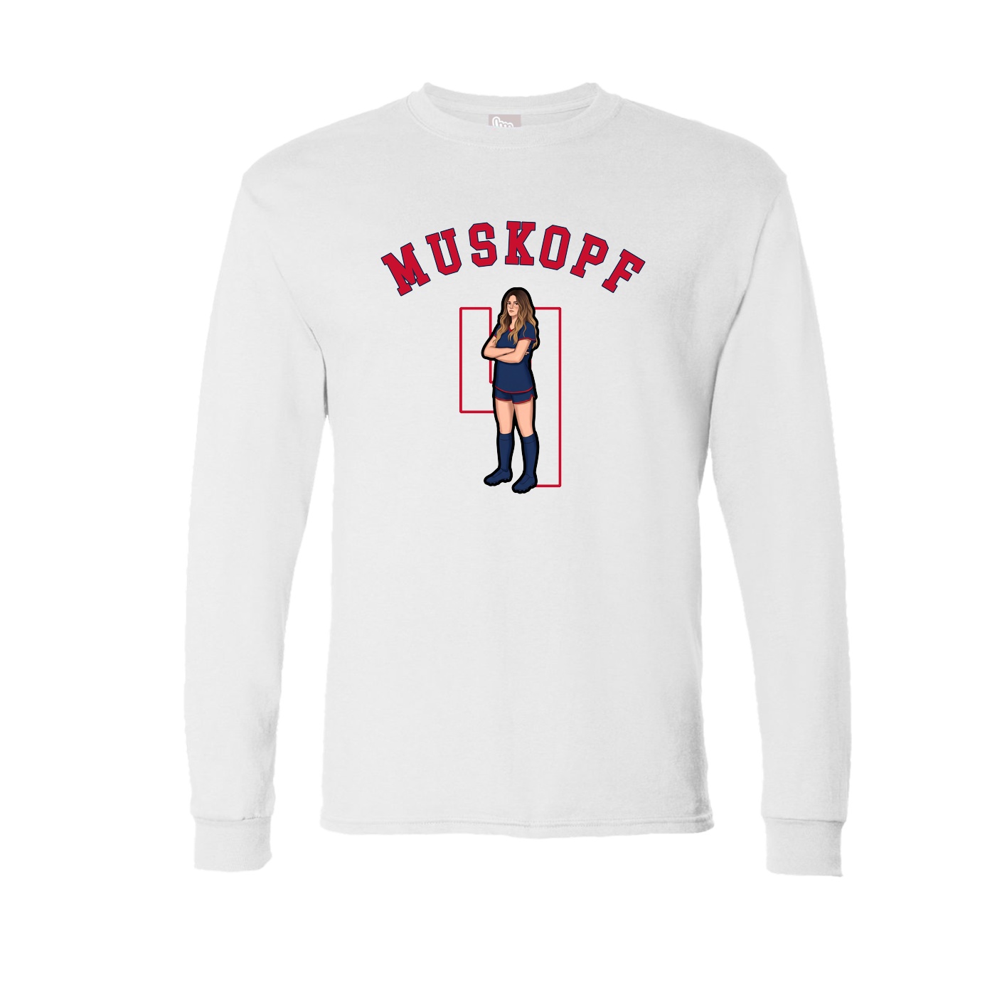 Long Sleeve Tee — Shirsey Arch in White