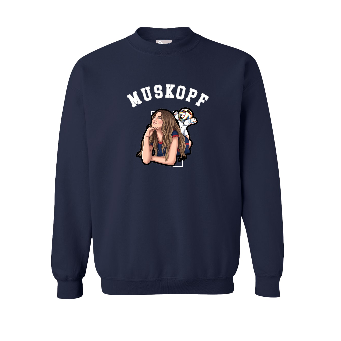 Fleece Crew — Shirsey Arch in Navy