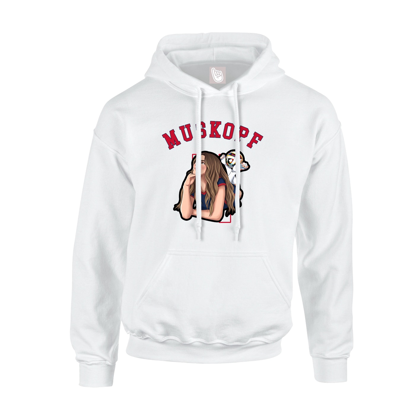 Youth Hoodie — Shirsey Arch in White