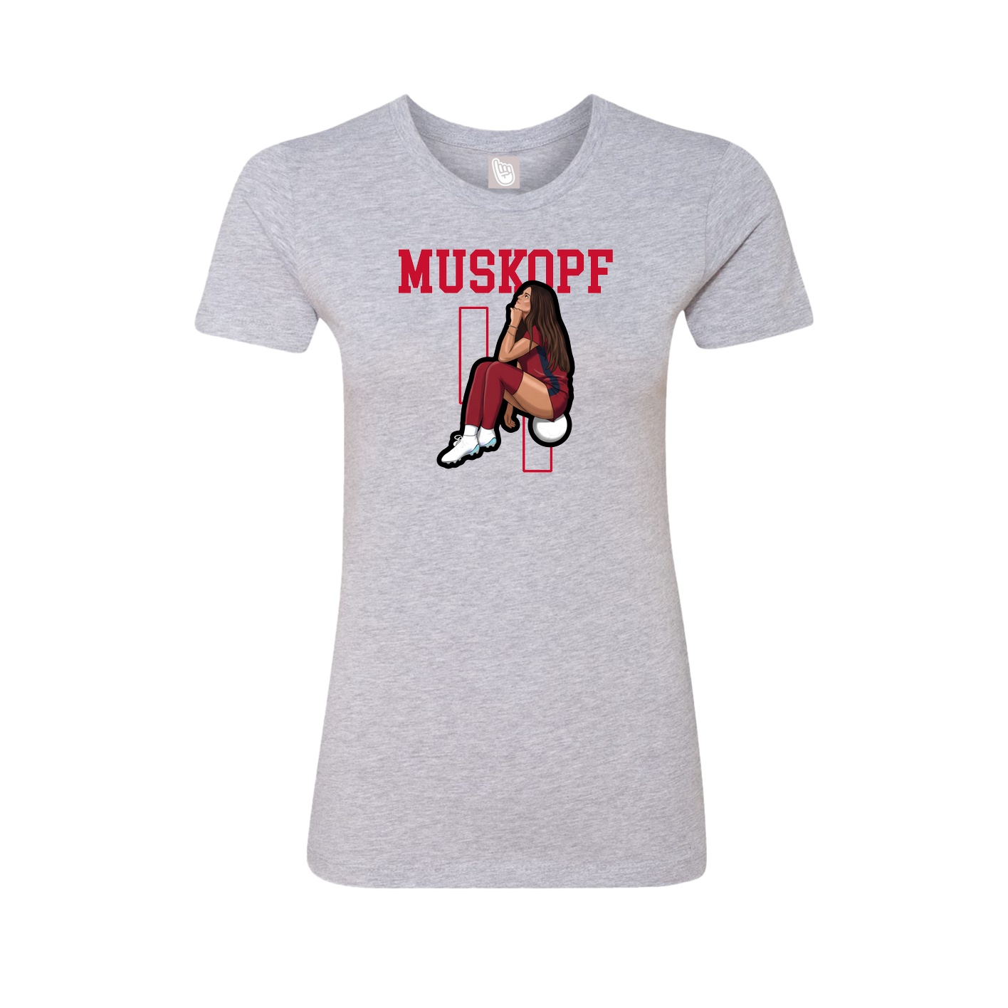 Fitted Women's Tee — Shirsey in Grey