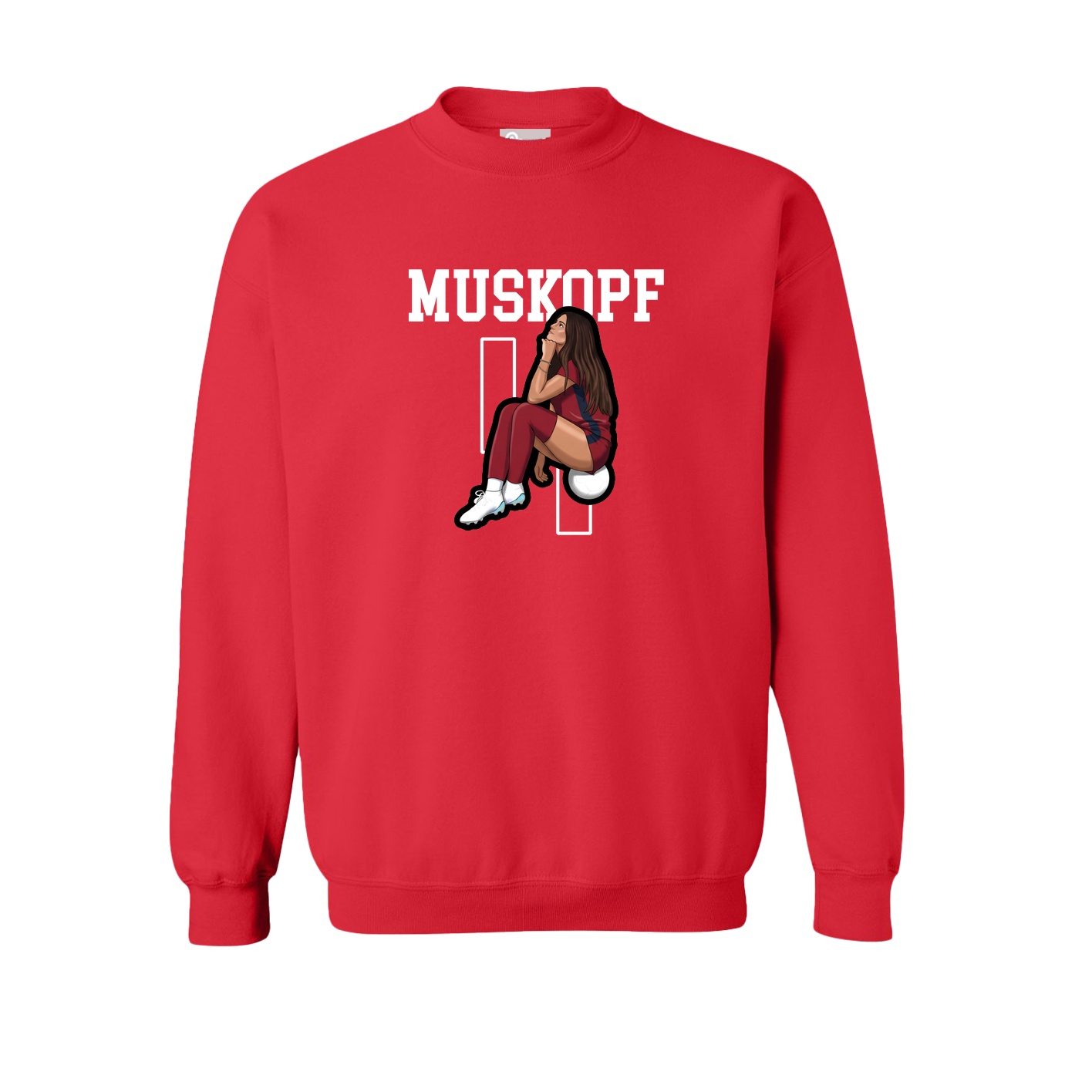 Fleece Crew — Shirsey in Red