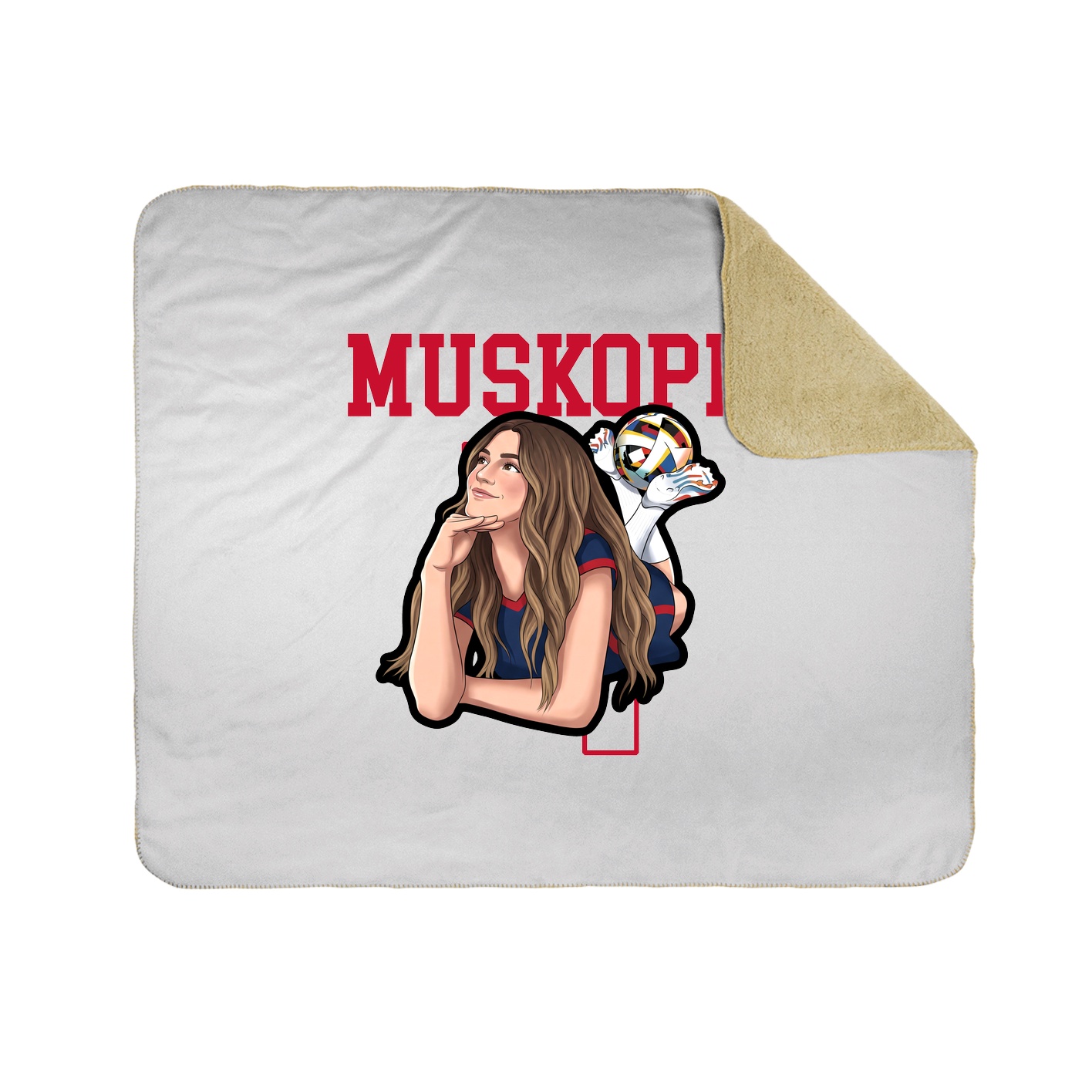 Throw Blanket — Shirsey in White