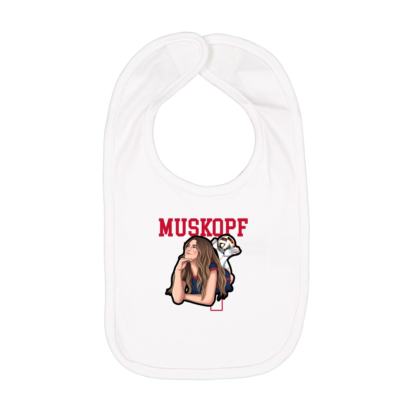 Infant Bib — Shirsey in White