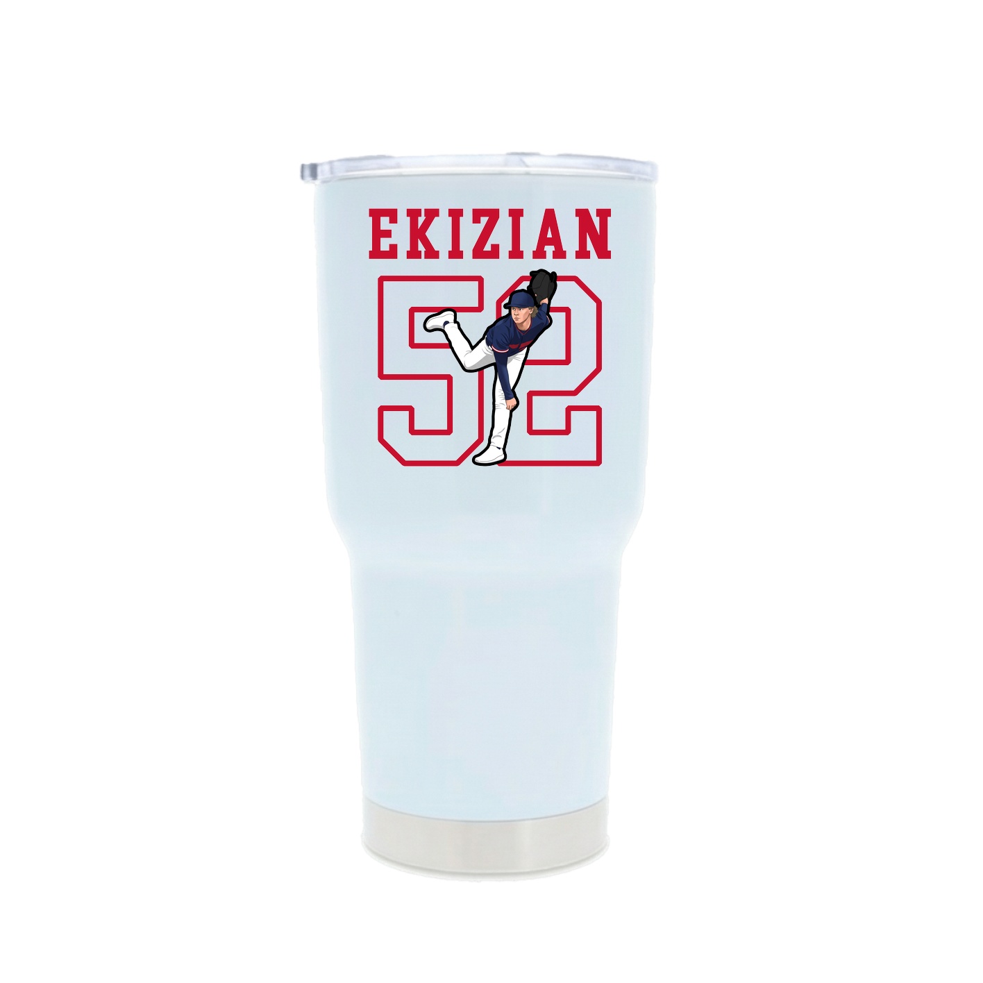 30oz Stainless Steel Tumbler — Shirsey in White