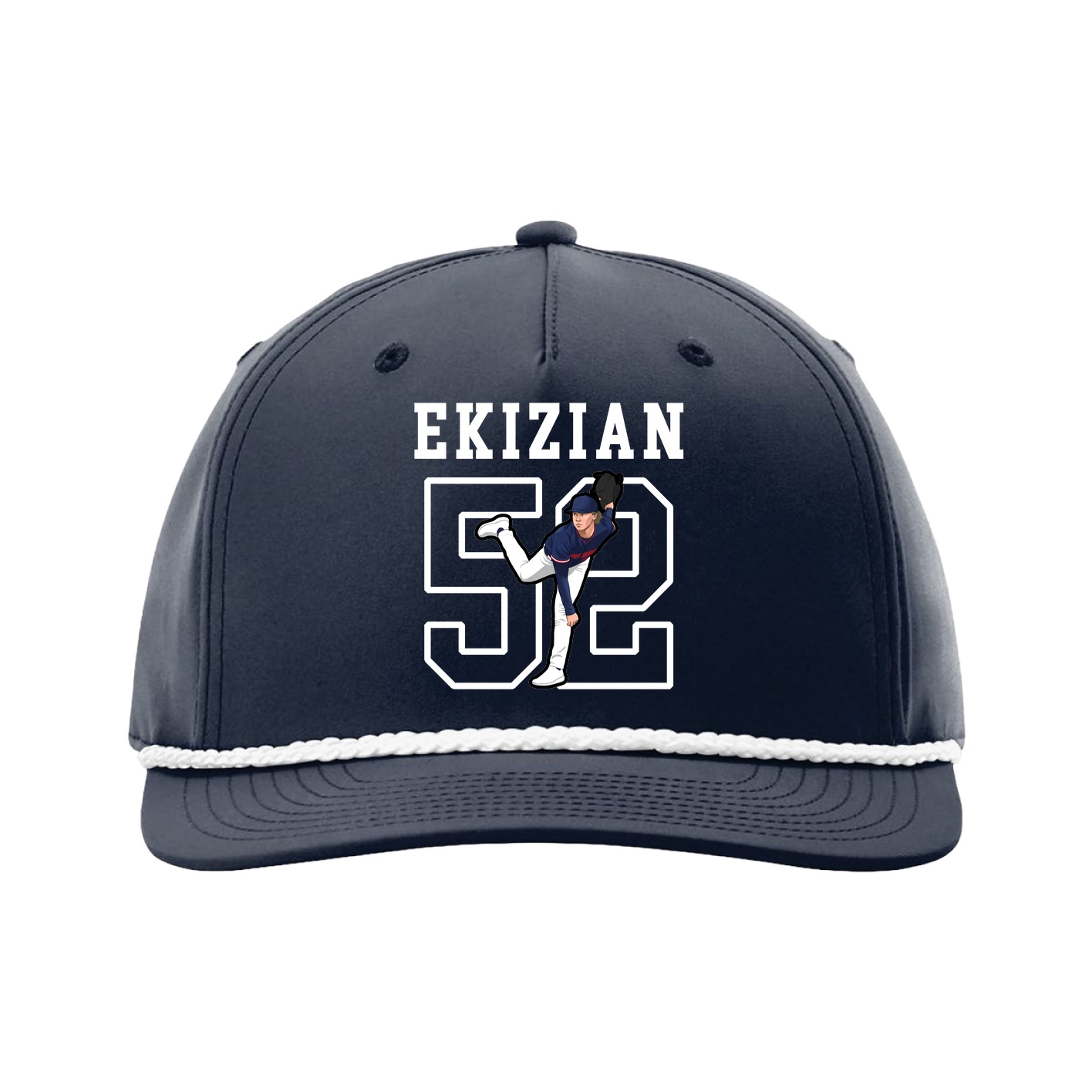 Five-Panel Classic Rope Cap — Shirsey in Navy