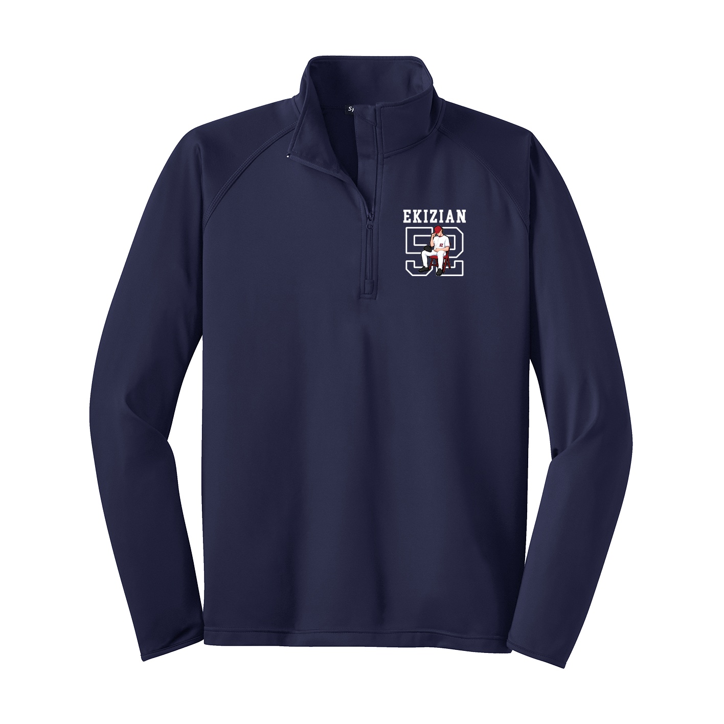 Q-Zip Pullover — Shirsey in Navy