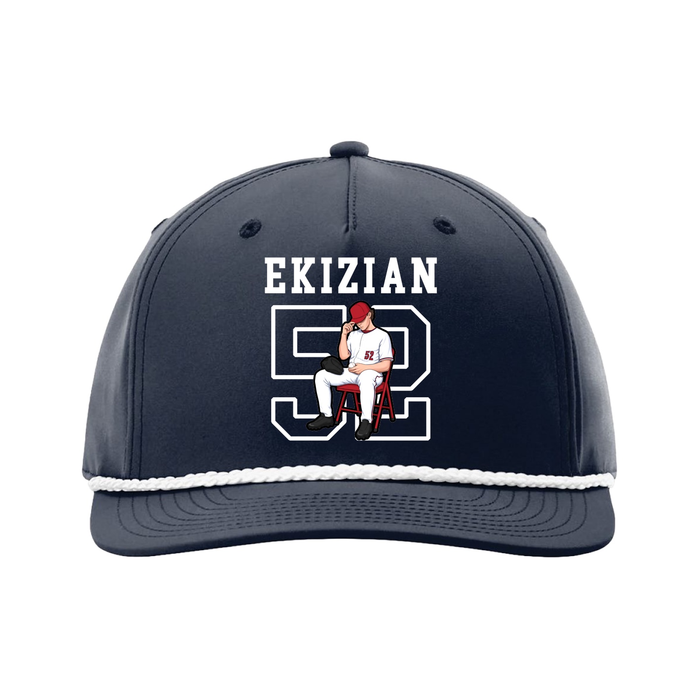 Five-Panel Classic Rope Cap — Shirsey in Navy