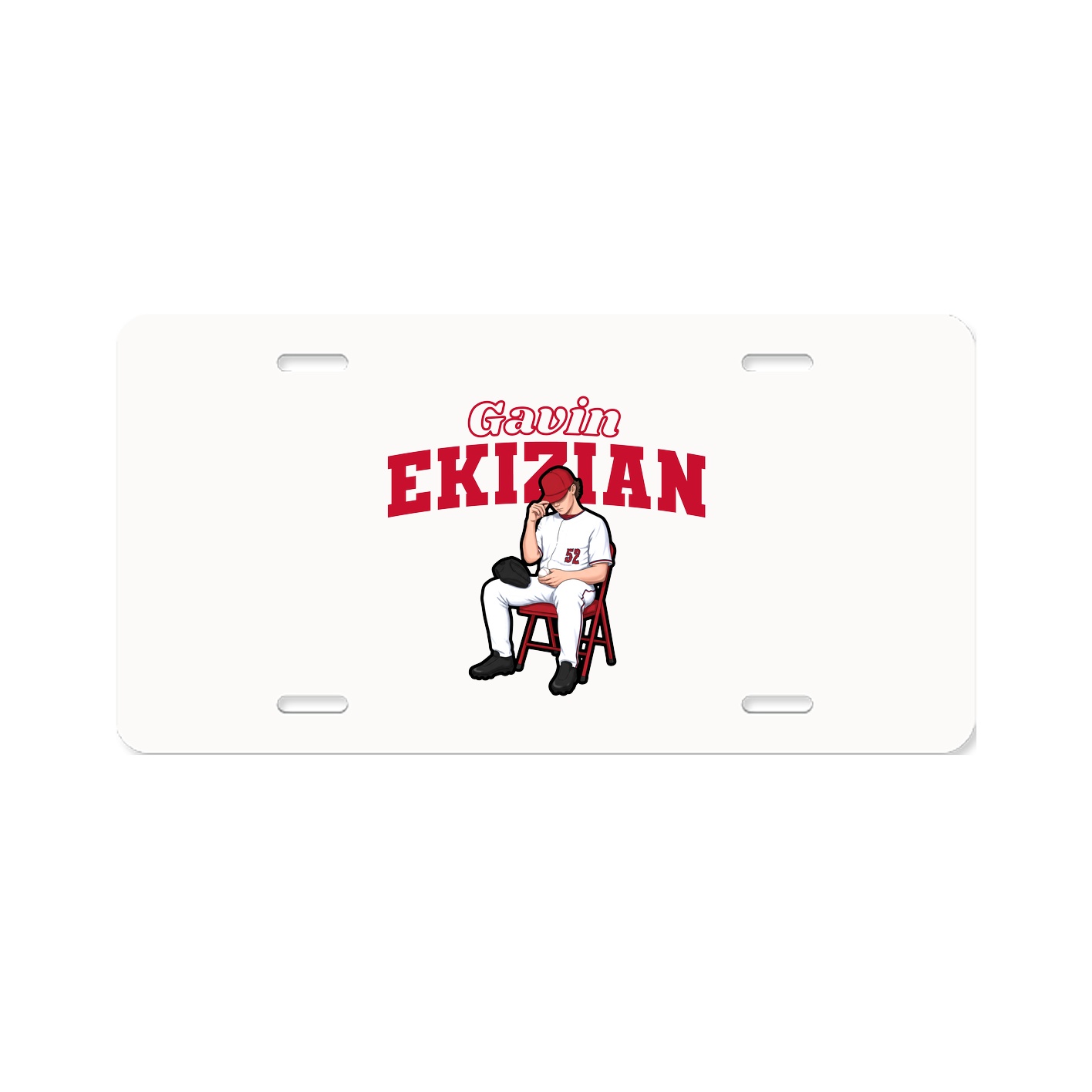 License Plate — Name Arch in Classic