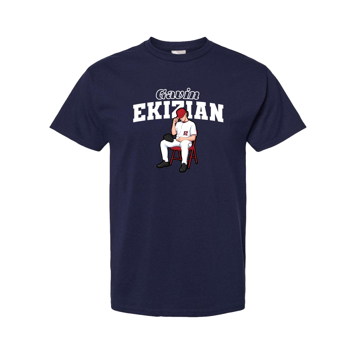 Youth Tee — Name Arch in Navy