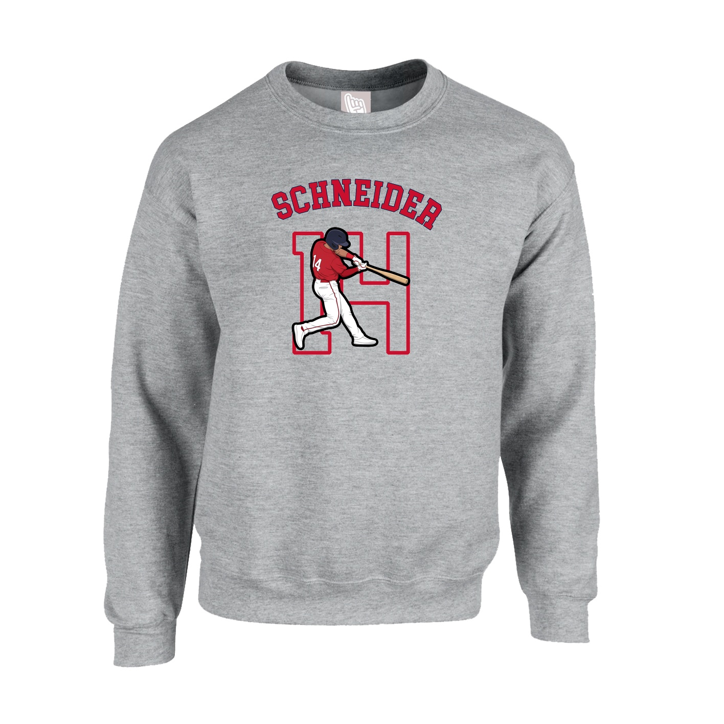 Fleece Crew — Shirsey Arch in Grey