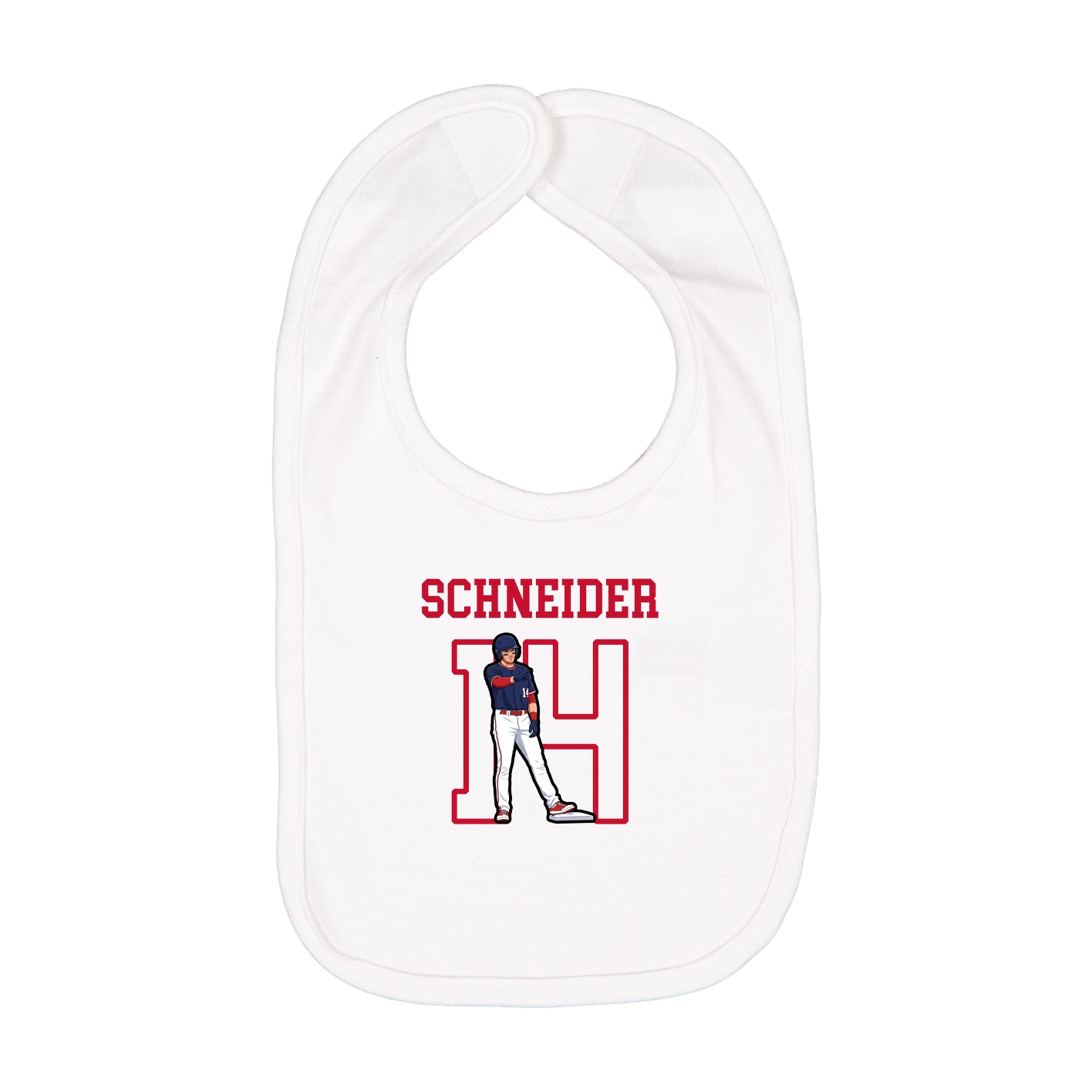 Infant Bib — Shirsey in White