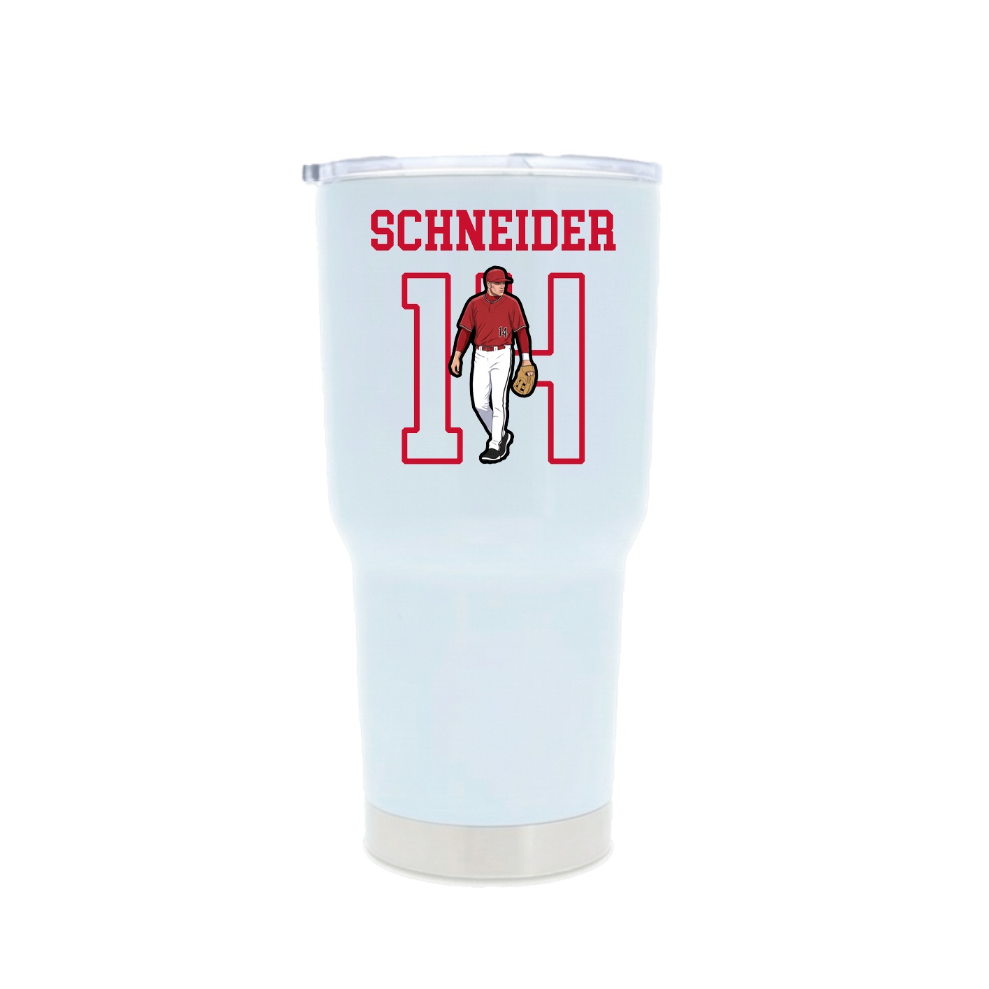 30oz Stainless Steel Tumbler — Shirsey in White