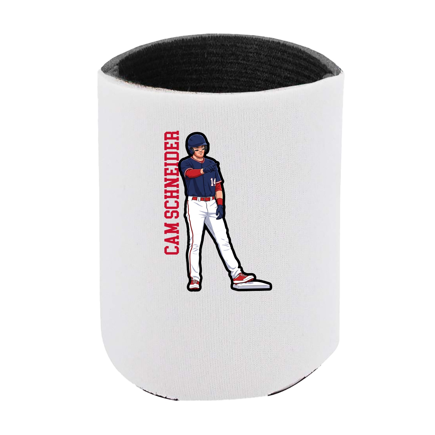 Can Holder — Name Vertical in White