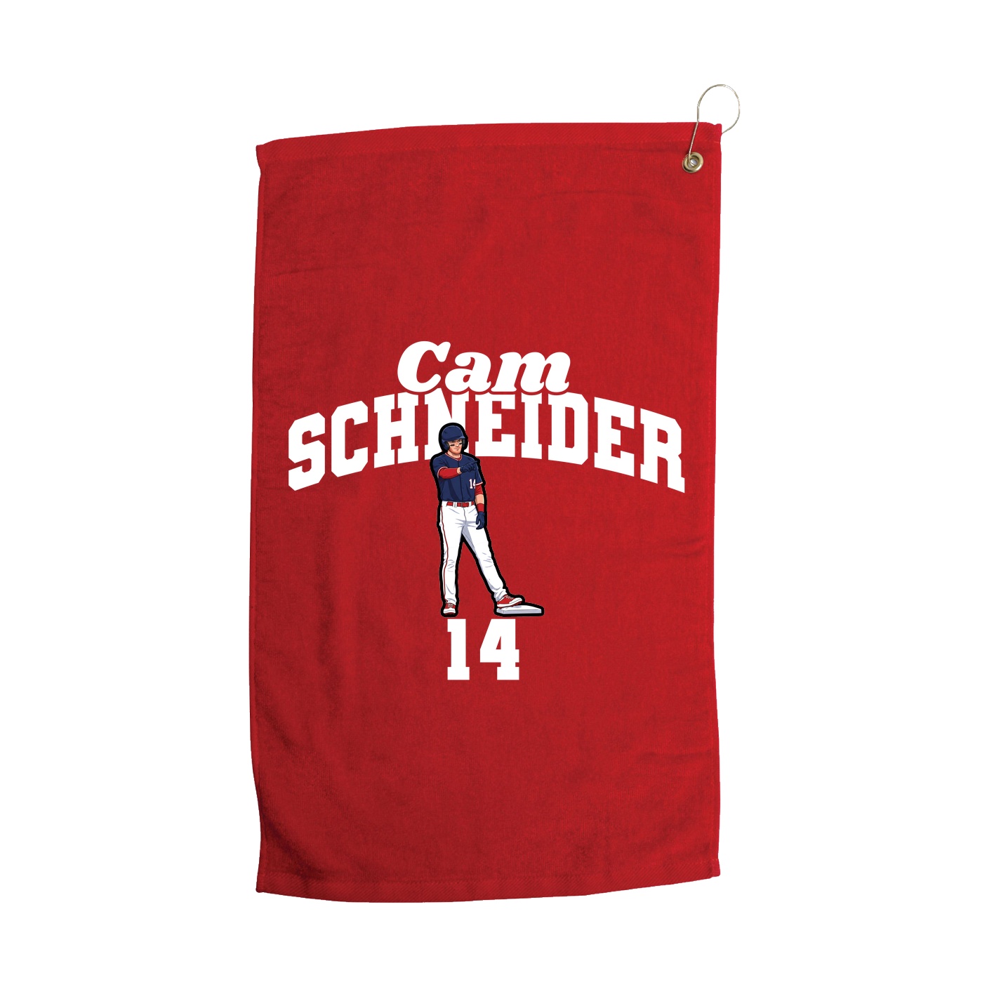 Golf Towel — Signature Arch in Red
