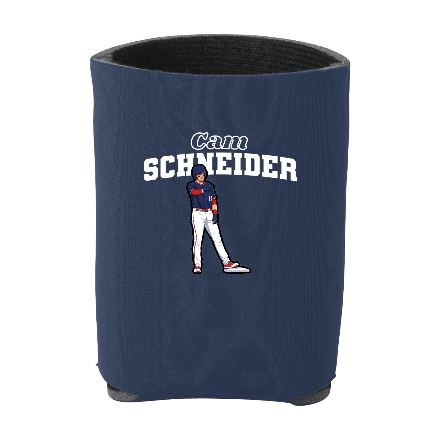 Can Holder — Name Arch in Navy