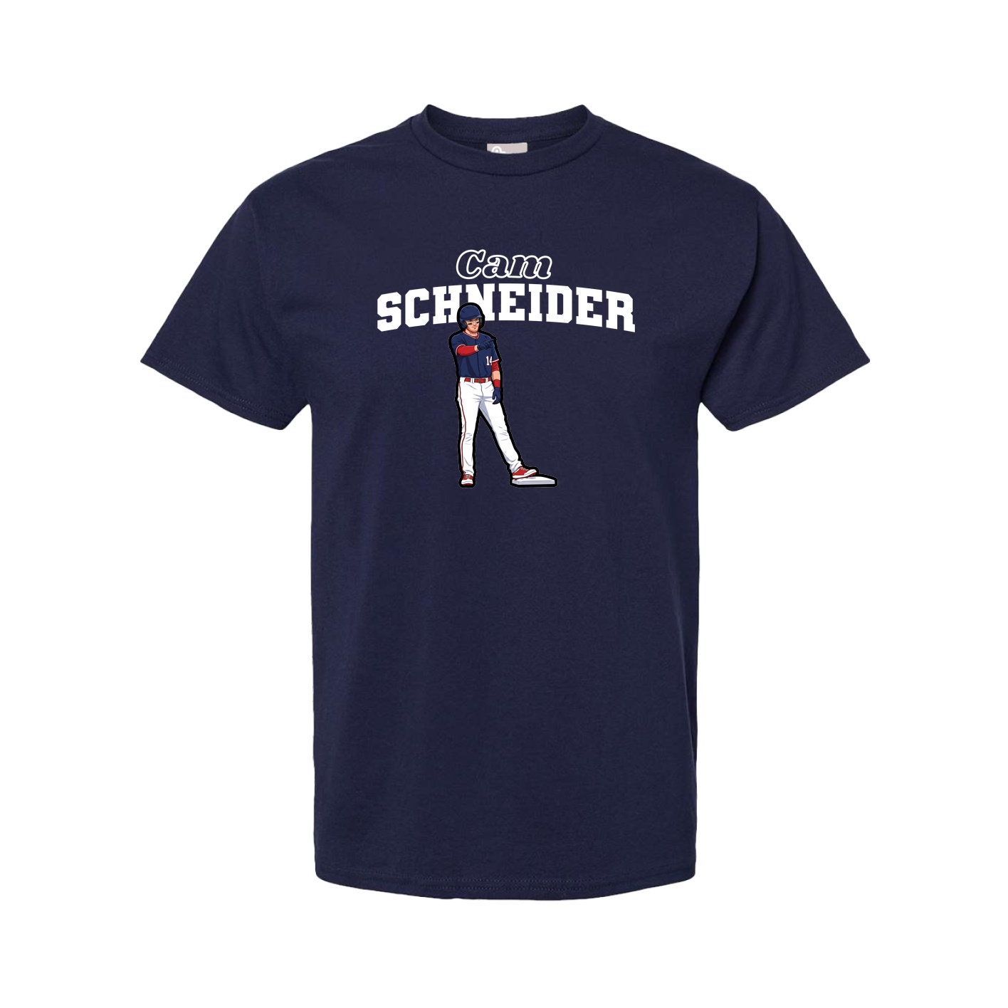 Youth Tee — Name Arch in Navy