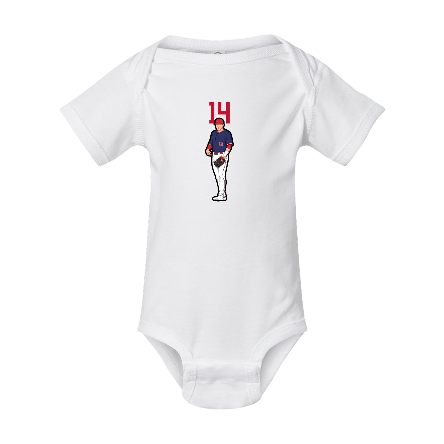 Baby Onesie — Number Top in White