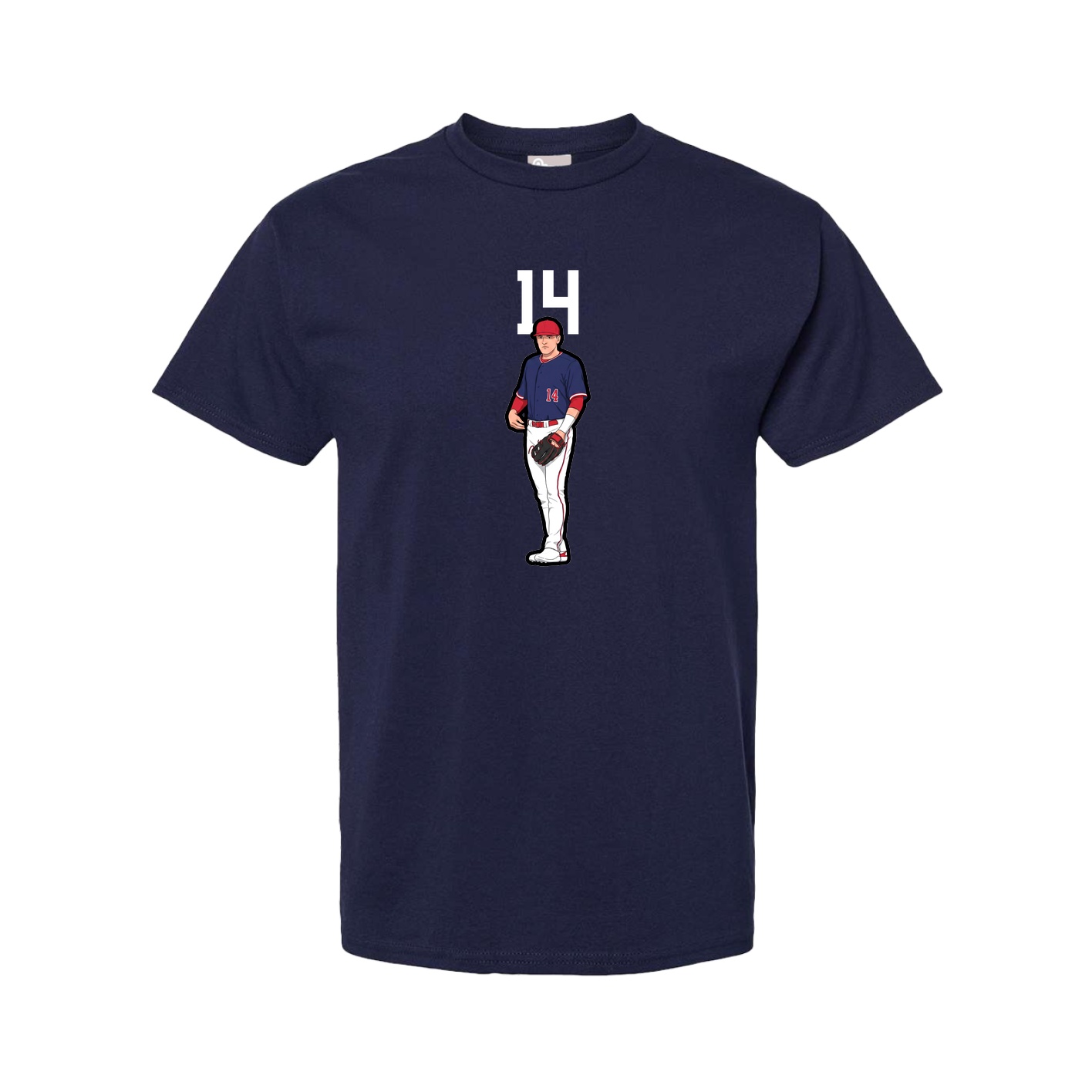 Tee — Number Top in Navy