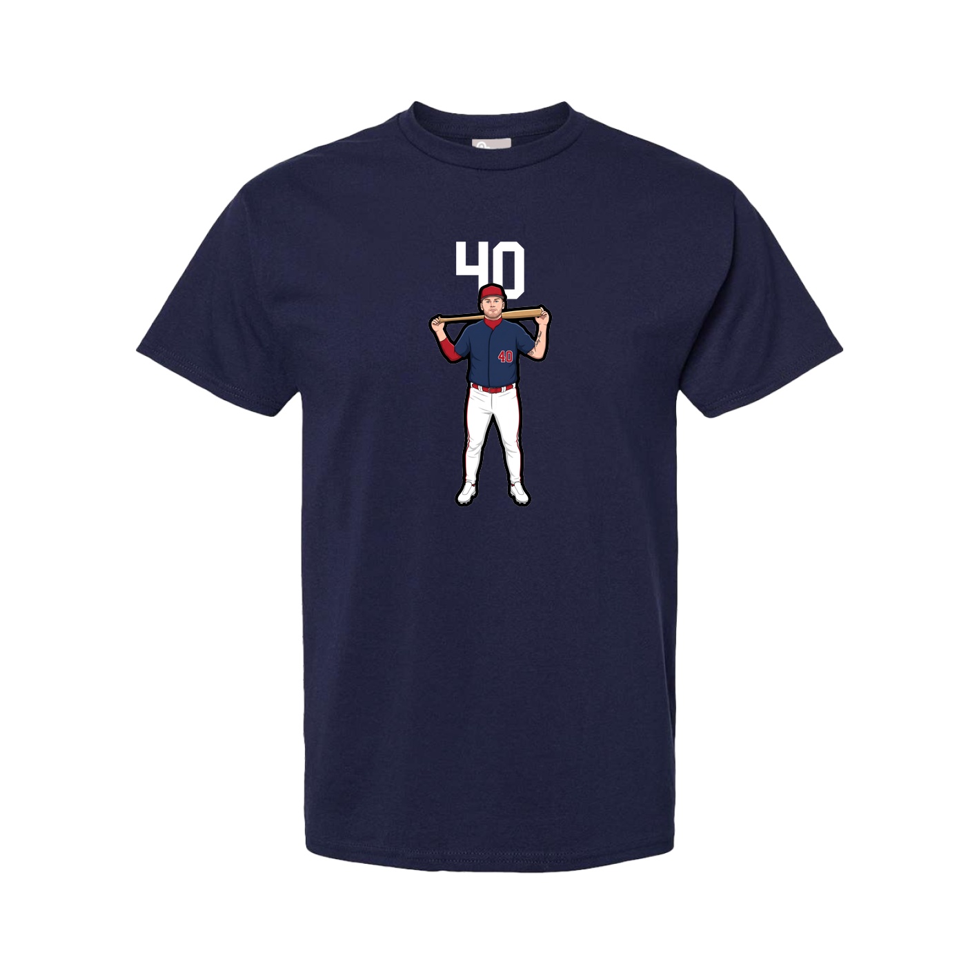 Youth Tee — Number Top in Navy