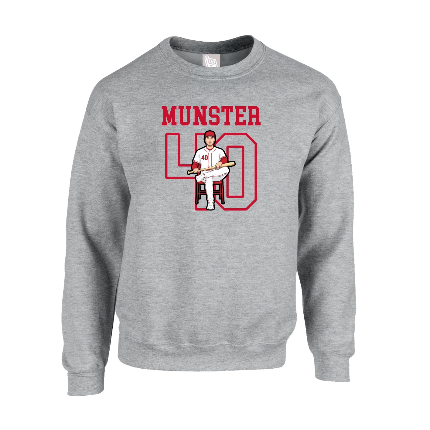Fleece Crew — Shirsey in Grey