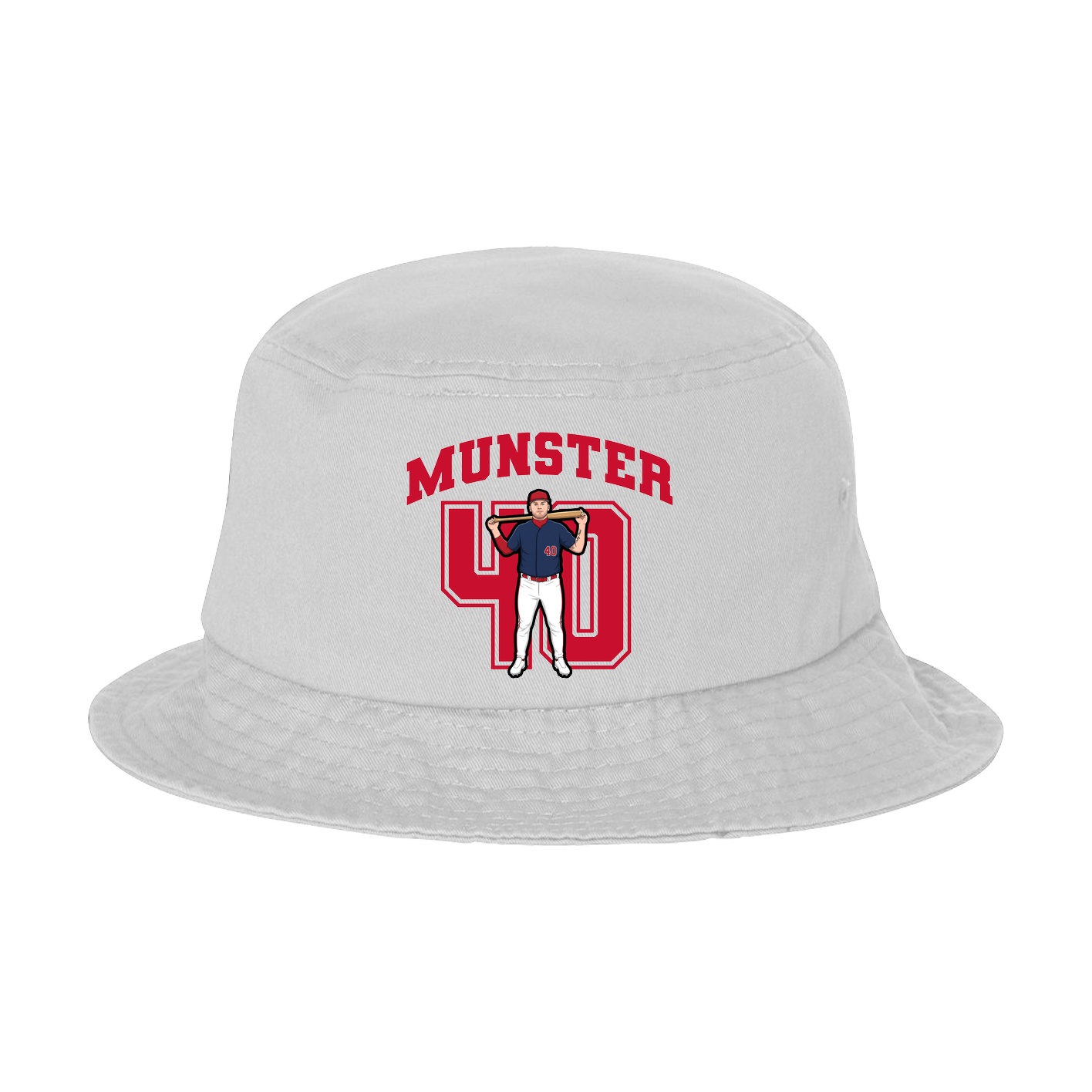 Bucket Cap — Number in White