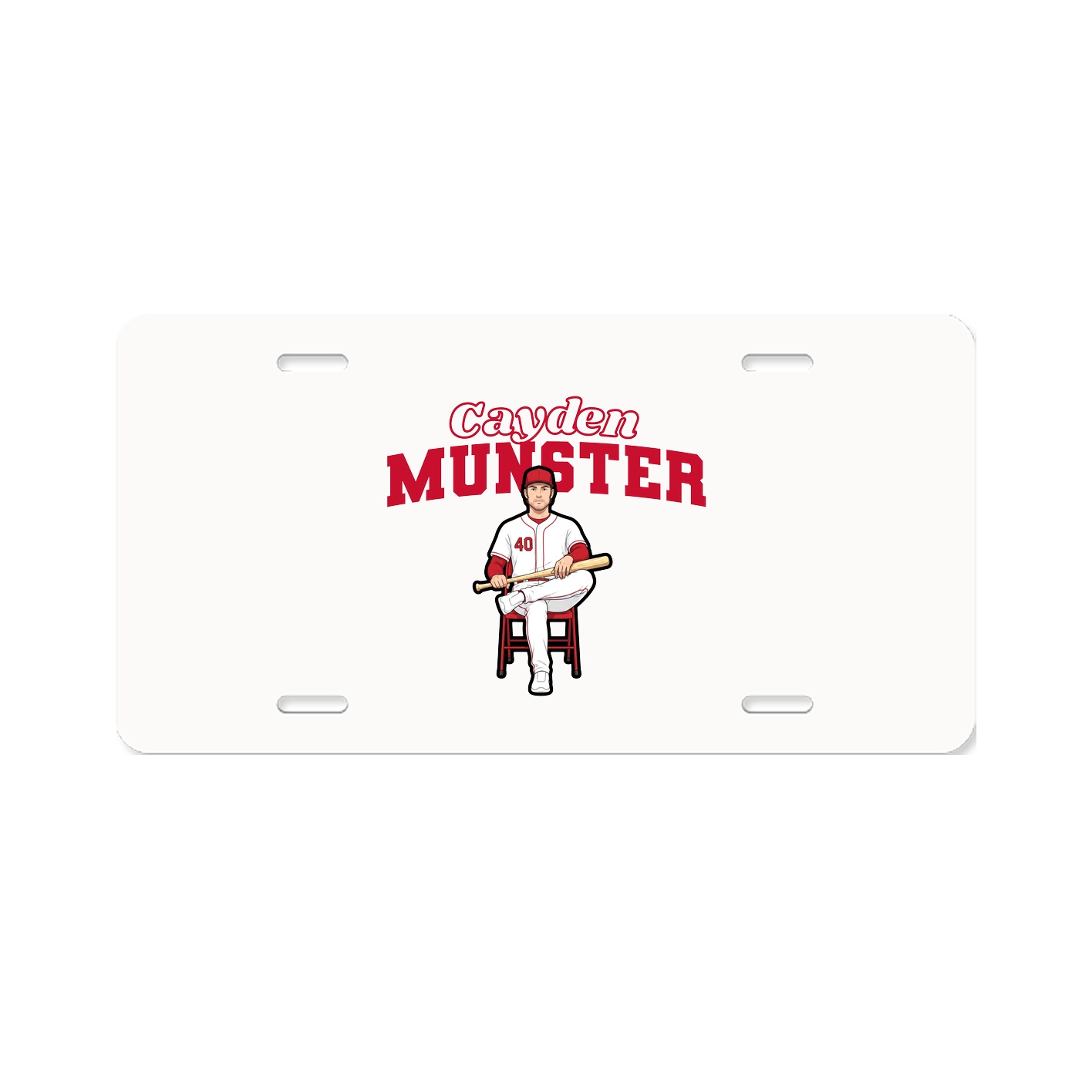 License Plate — Name Arch in Classic