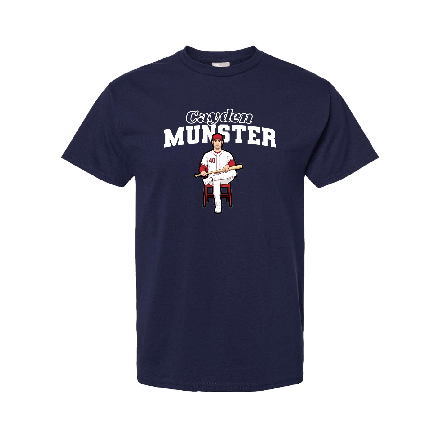 Youth Tee — Name Arch in Navy
