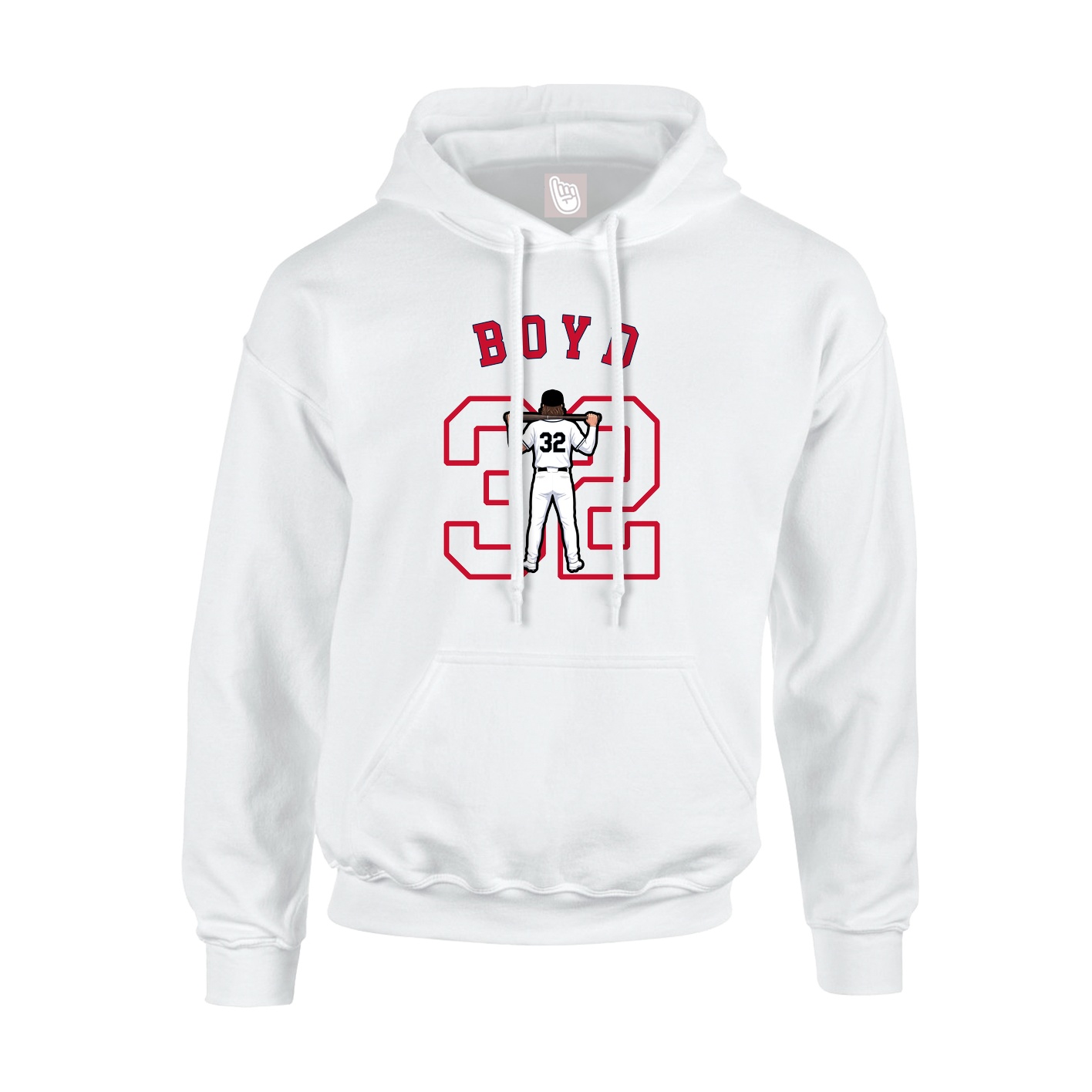 Hoodie — Shirsey Arch in White
