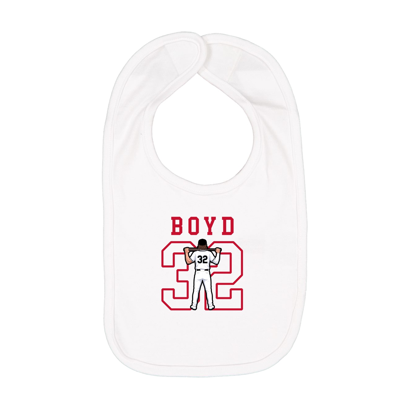 Infant Bib — Shirsey in White