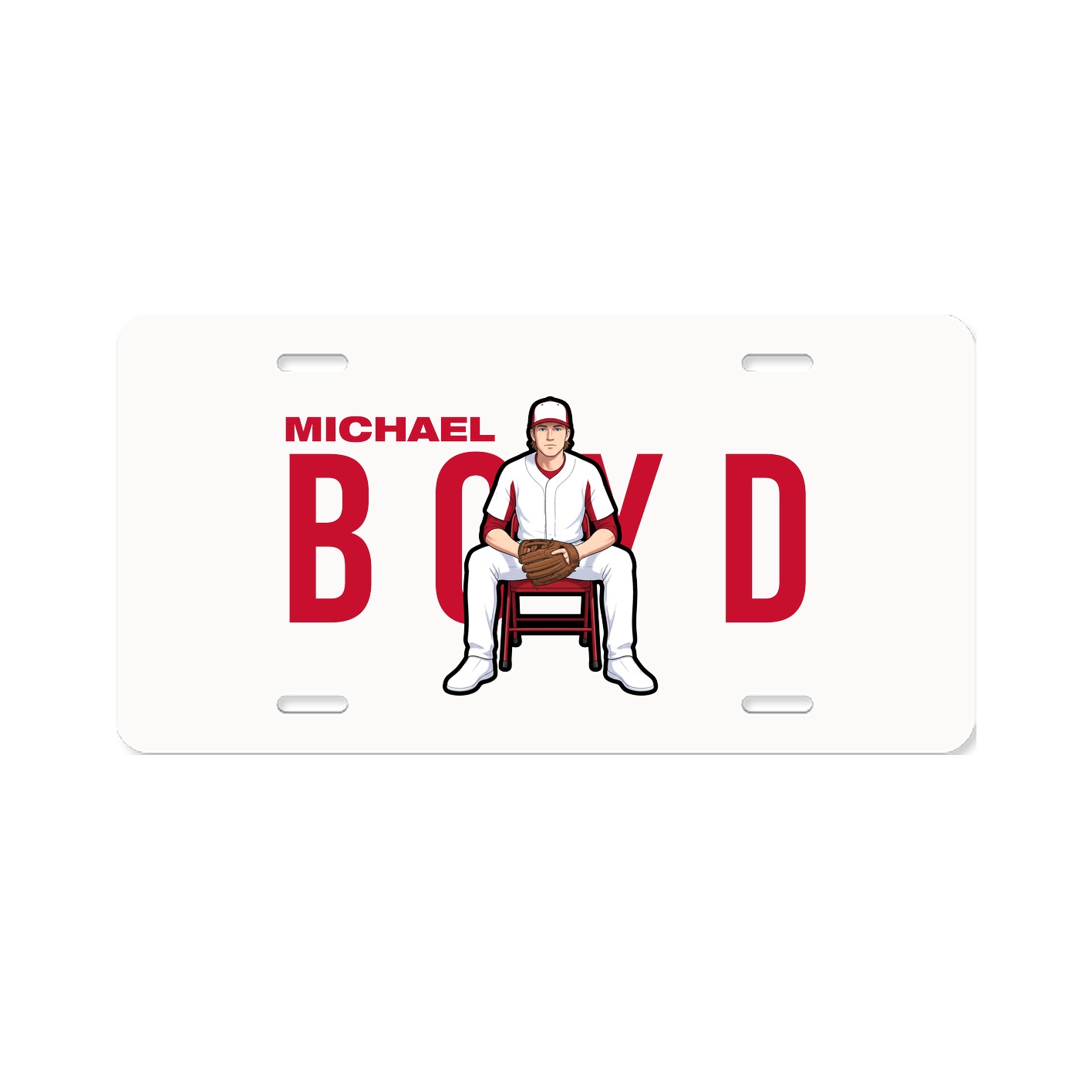 License Plate — Player Name in Classic